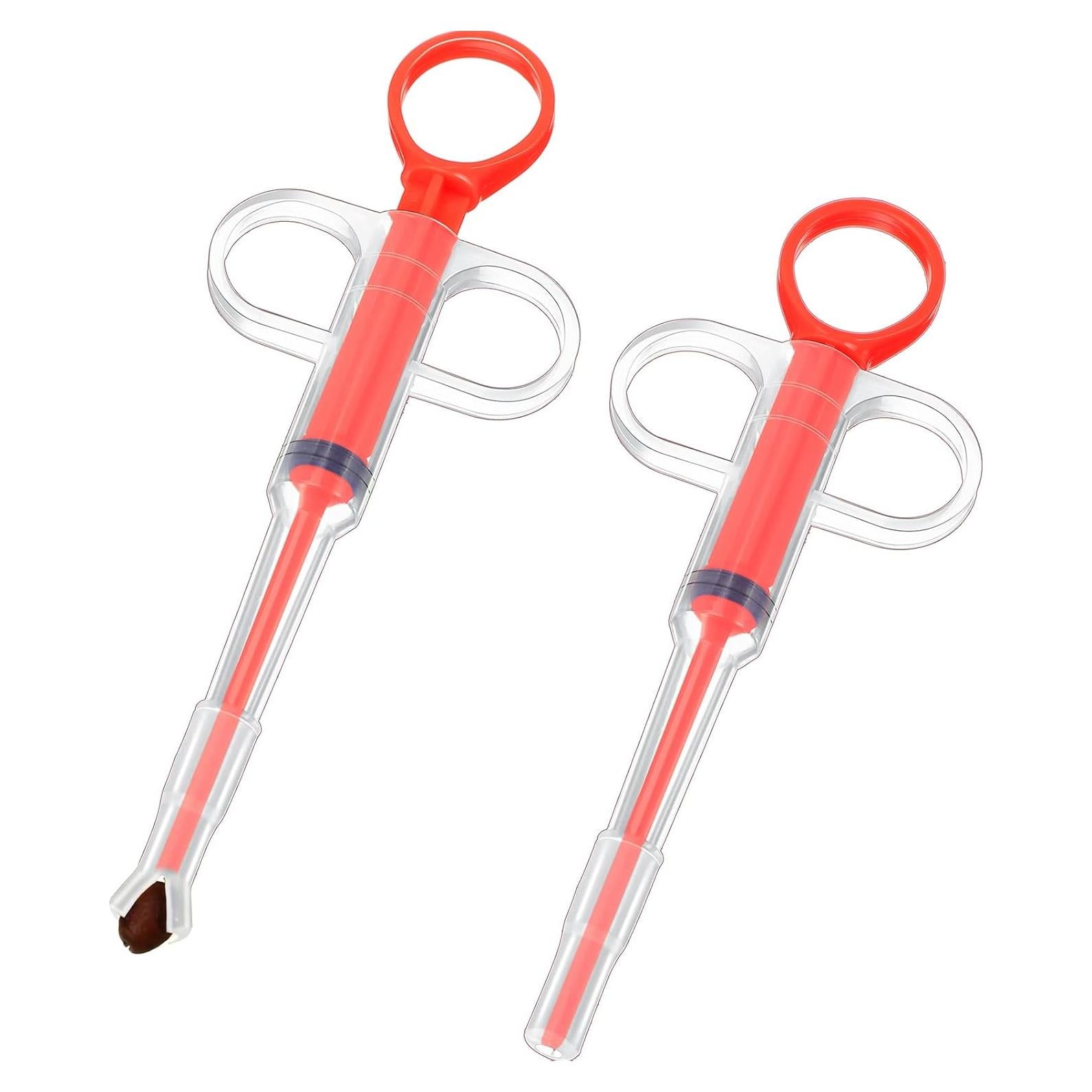 Dispensador de Pastillas para Mascotas Nuanchu 2 Piezas Rojo