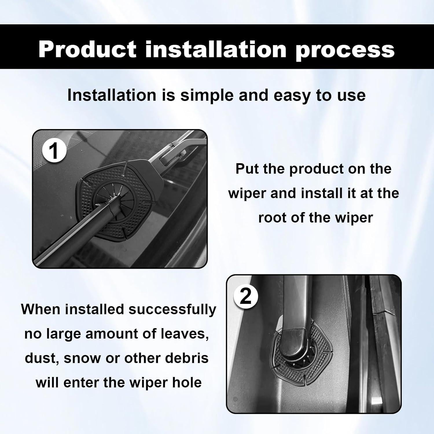 Cubiertas Protectores de Silicona para Limpiaparabrisas CmeRto - 2 Pcs