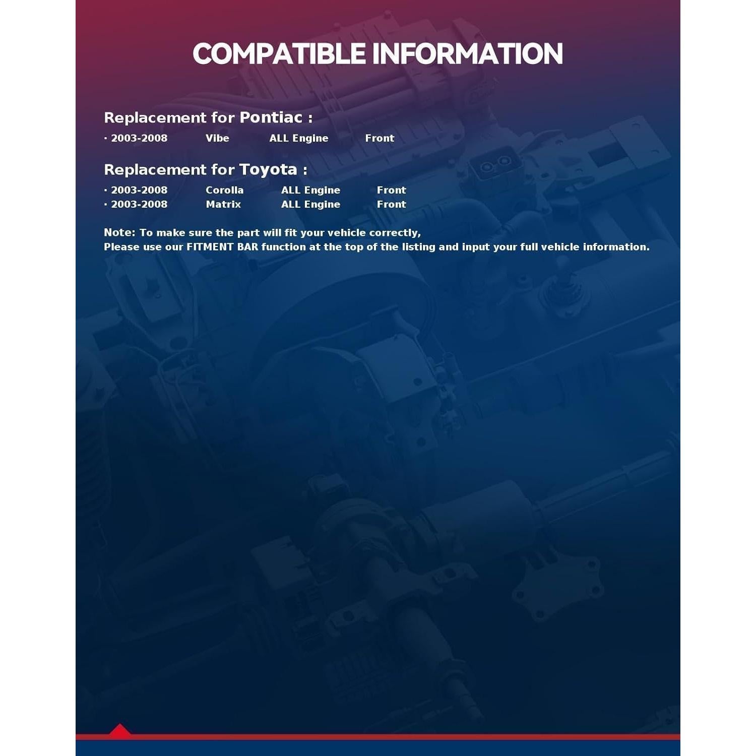 Kit de Freno KAX 31270+D923 para Toyota Corolla 2003-2008