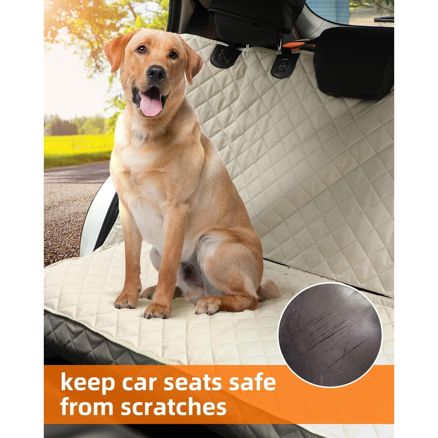 Cubierta de Asiento para Mascotas PETICON Beige 132x122 cm