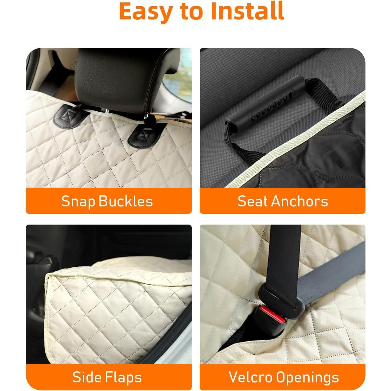 Cubierta de Asiento para Mascotas PETICON Beige 132x122 cm