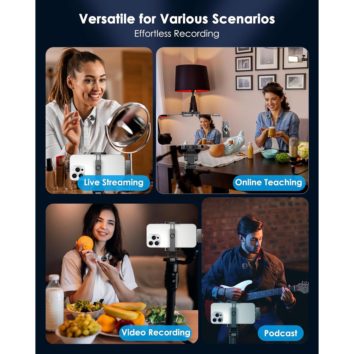 Micrófono Lavalier Inalámbrico Lincisoonic A6 USB-C 14h