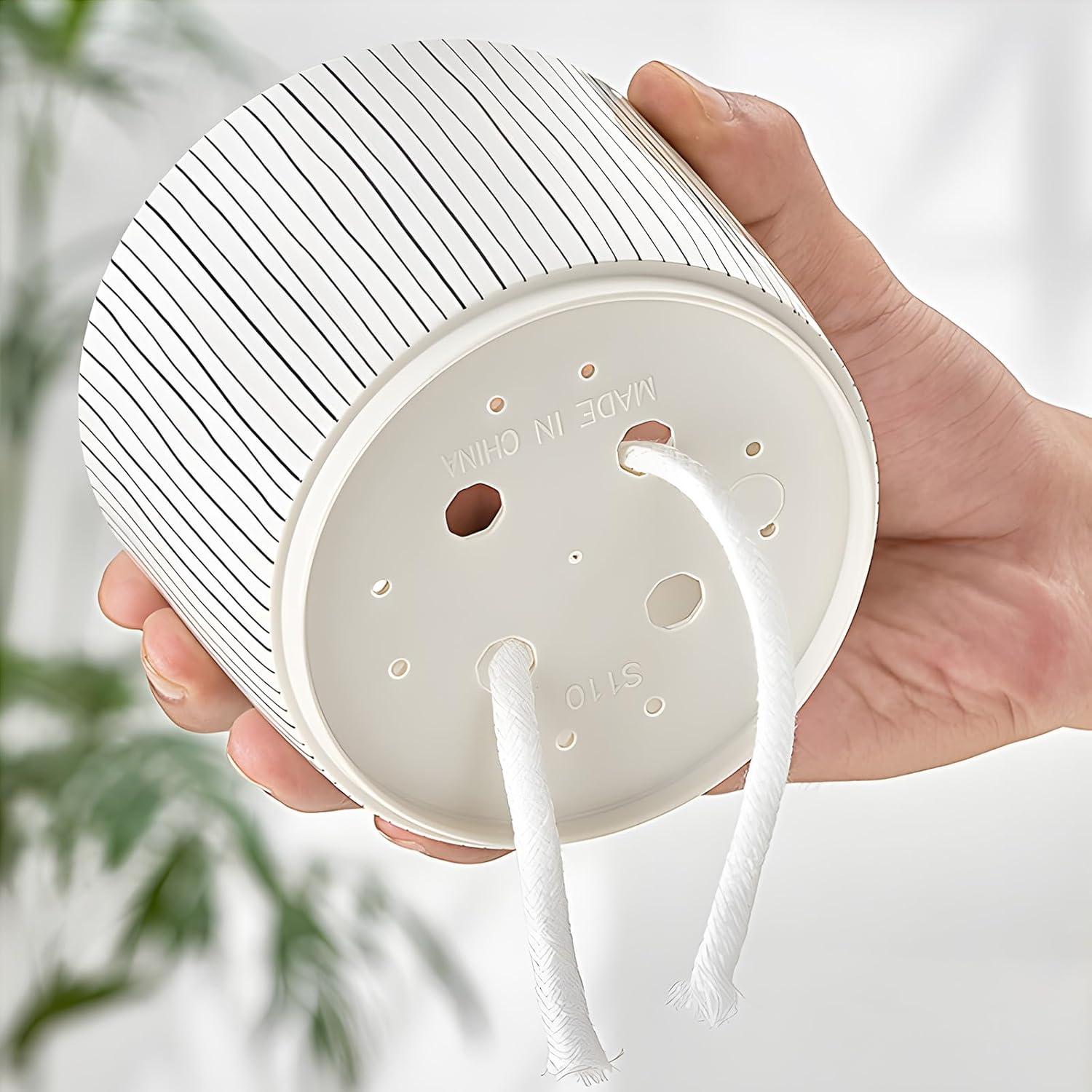 Juego de 4 macetas autorriego Samhe 10 y 14 cm para plantas