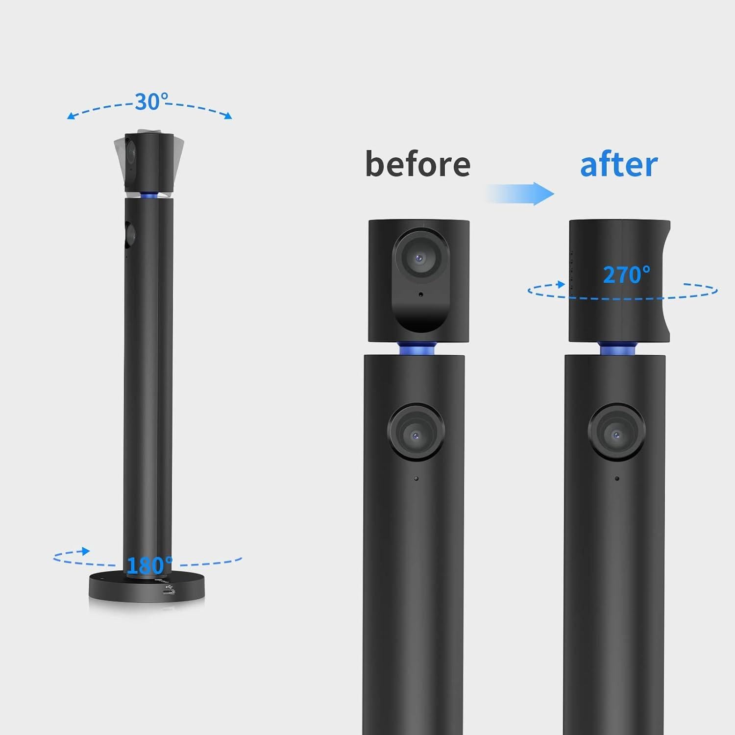 CZUR Halo Webcam Doble 1080P USB con Micrófono 90°