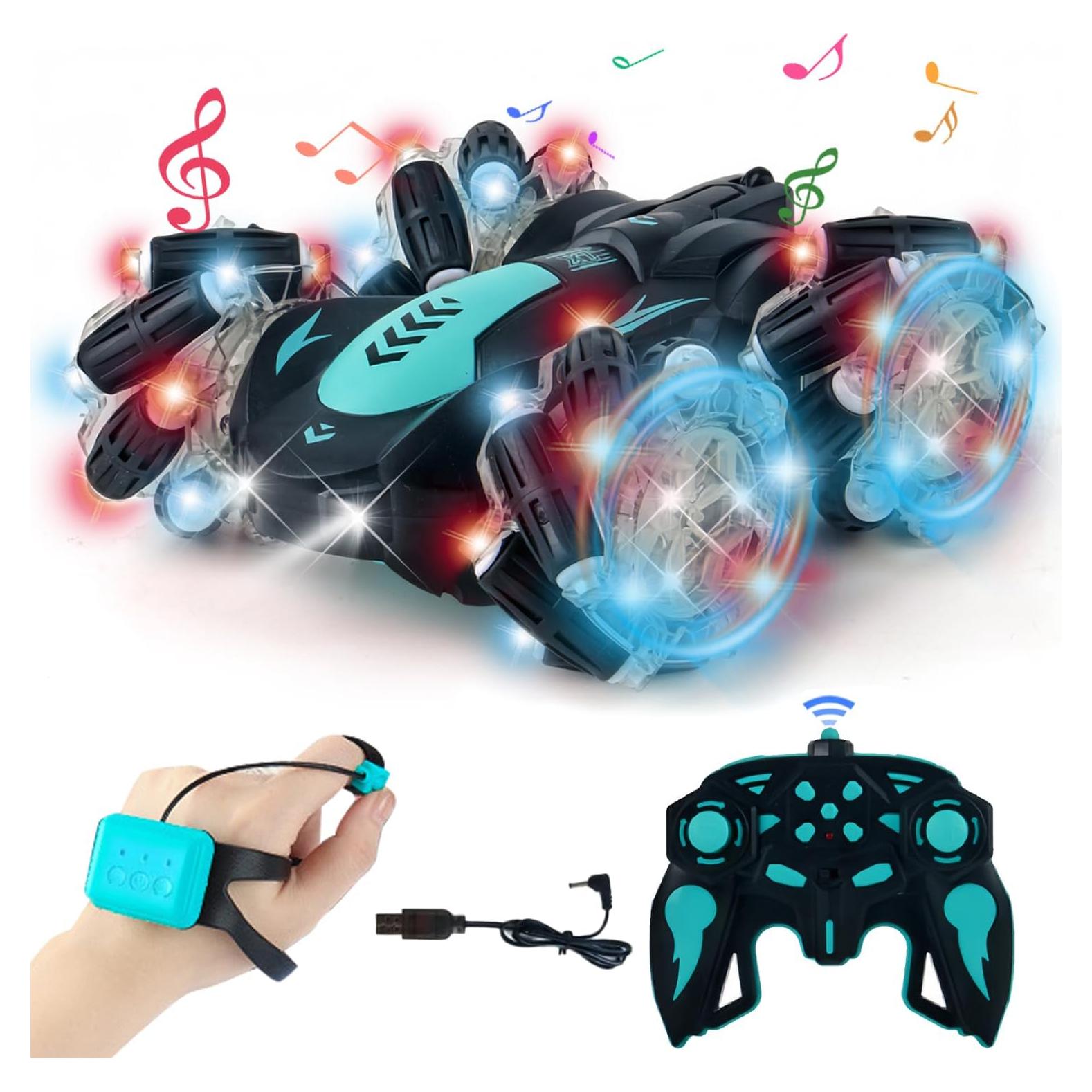 Coche Acrobático RC SYOZAC 1:18 Detección de Gestos Azul