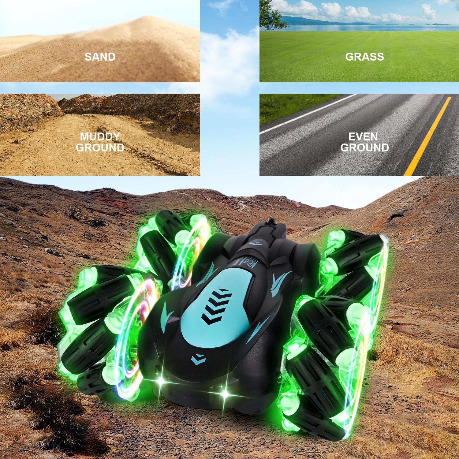 Coche Acrobático RC SYOZAC 1:18 Detección de Gestos Azul