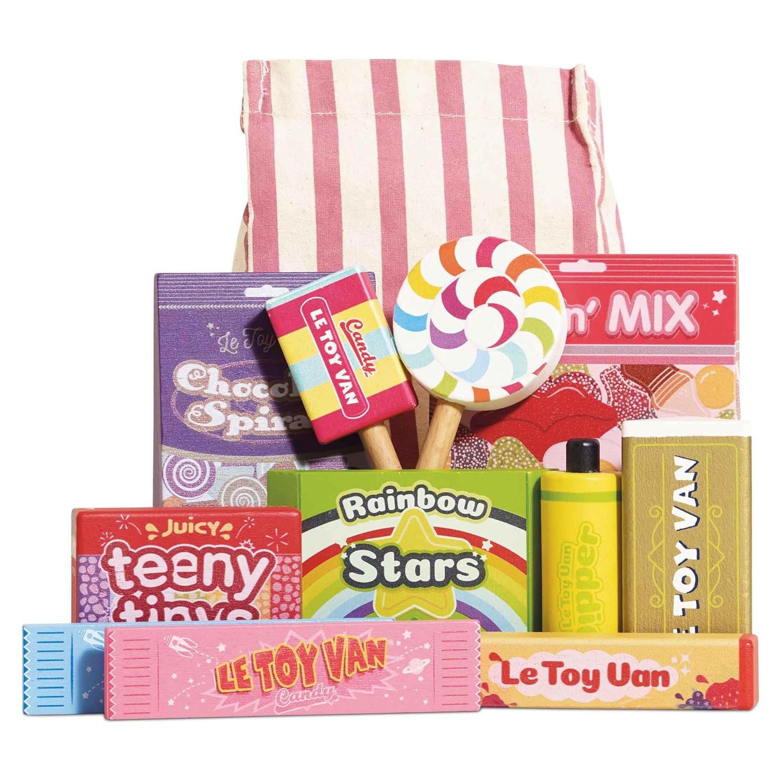 Juego de Rol de Comida de Dulces de Madera Le Toy Van 12 Piezas