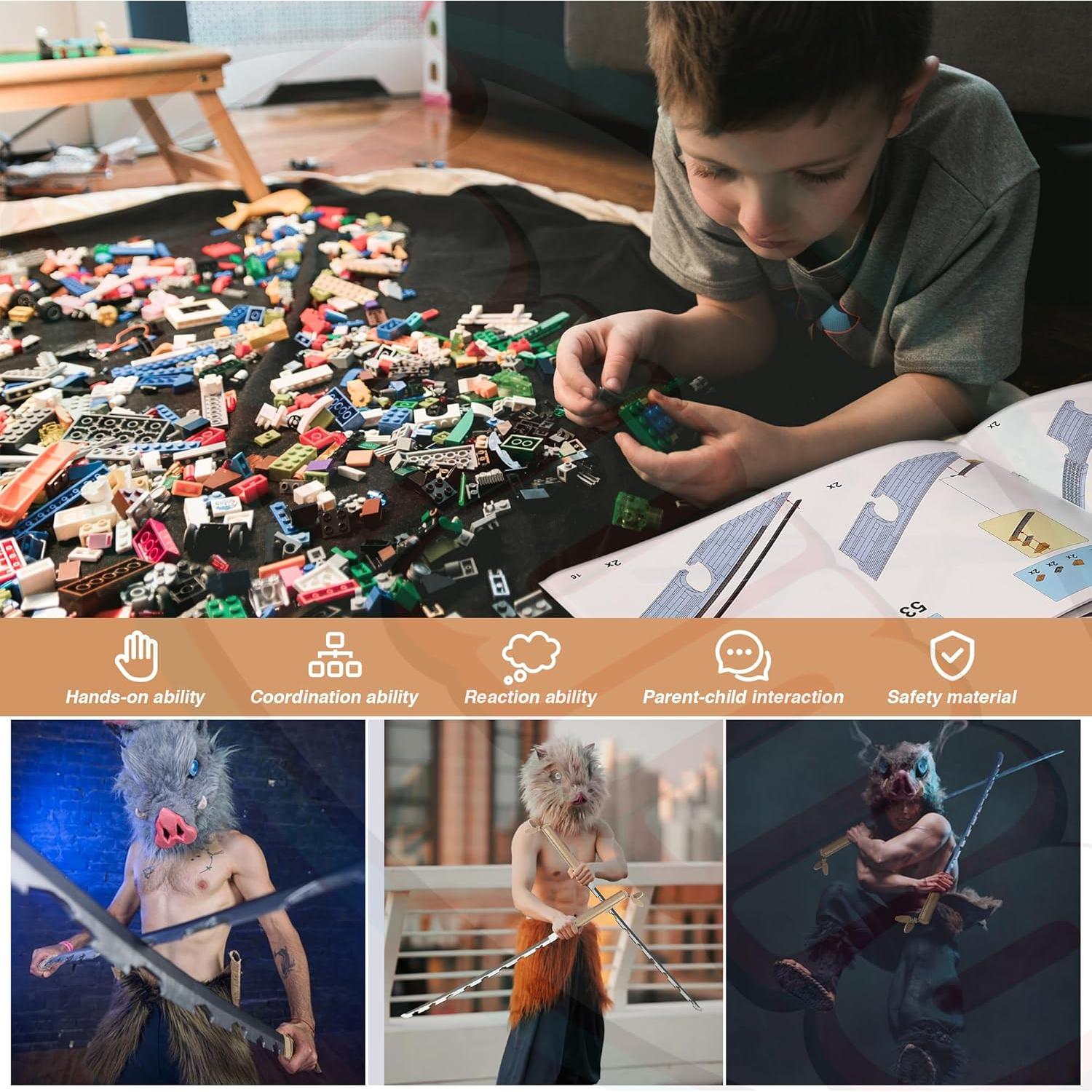 Conjunto de Espadas de Construcción Jorumo Inosuke 101.6 cm 838 Piezas