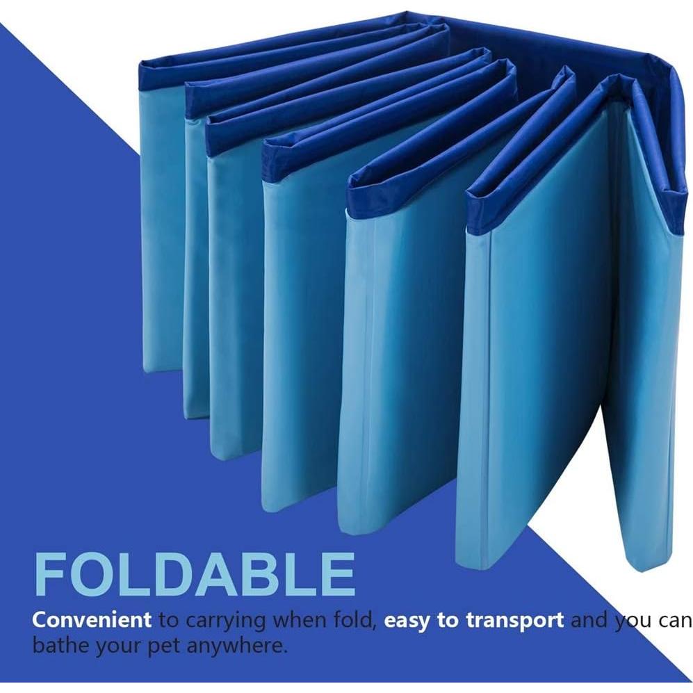 Piscina Plegable para Mascotas HAICHEN TEC 50x8cm Antideslizante