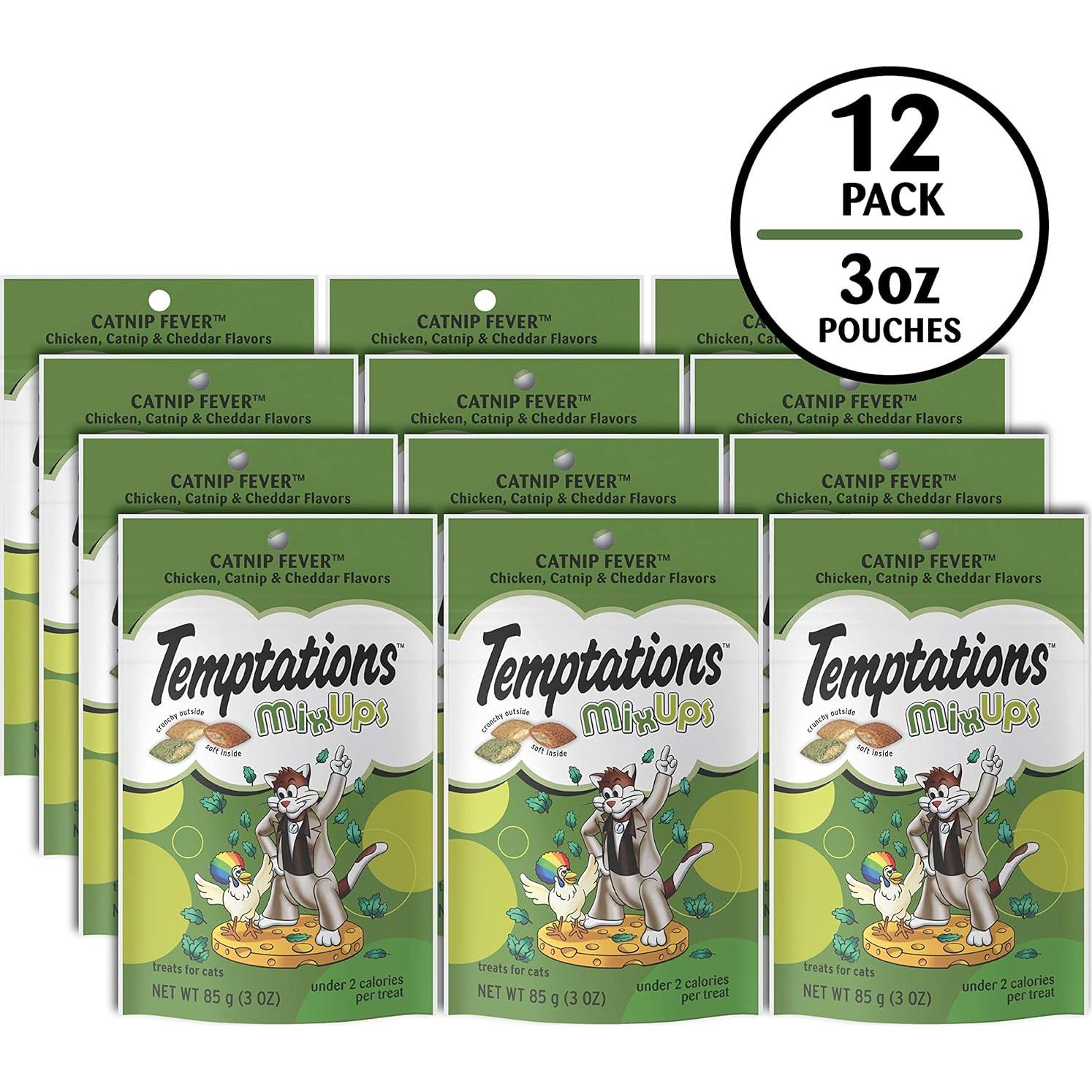 Golosinas para Gatos Temptations MixUps 12 x 85g Sabor Hierba Gatera
