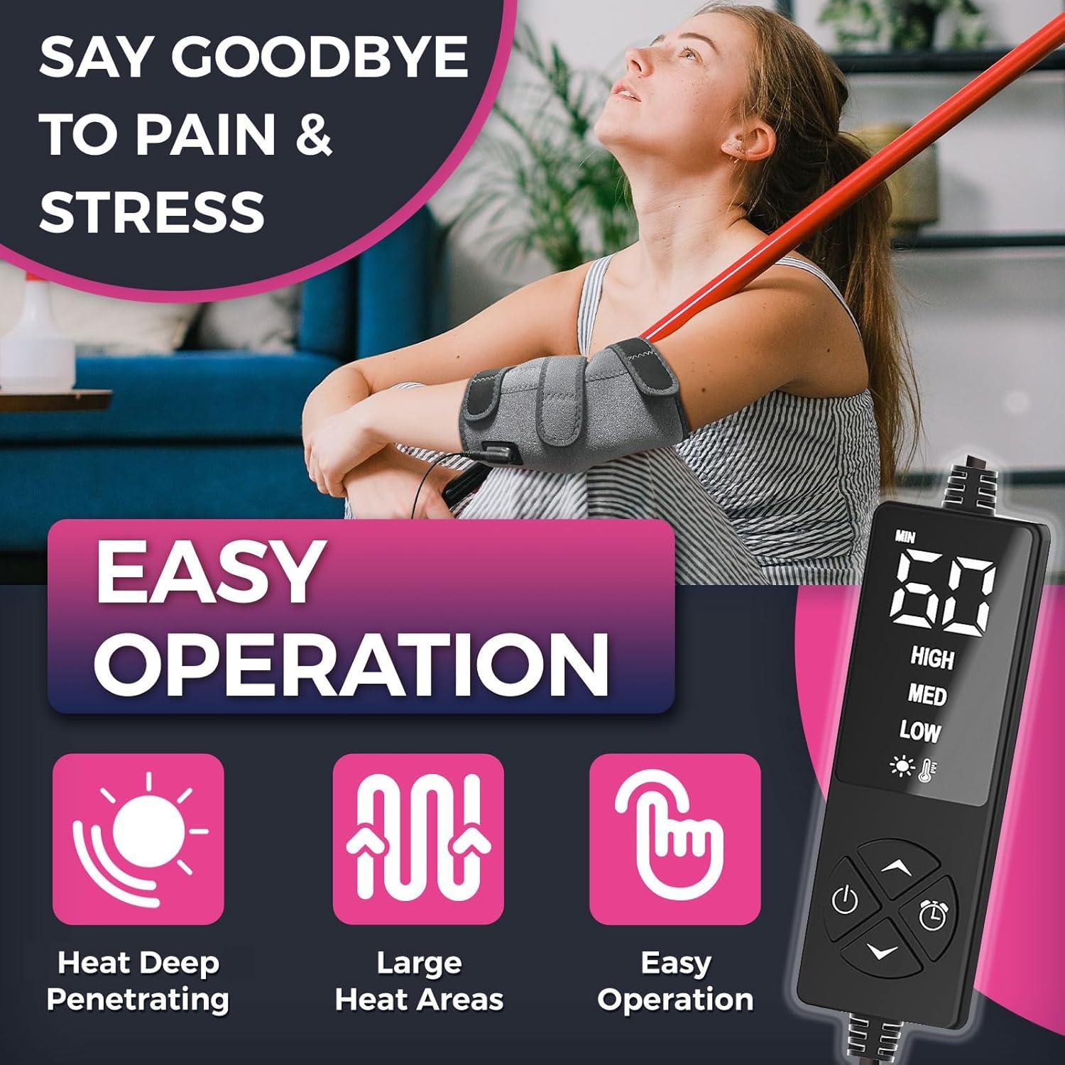 Almohadilla Térmica CREATRILL para Codo - Calor Húmedo y Seco