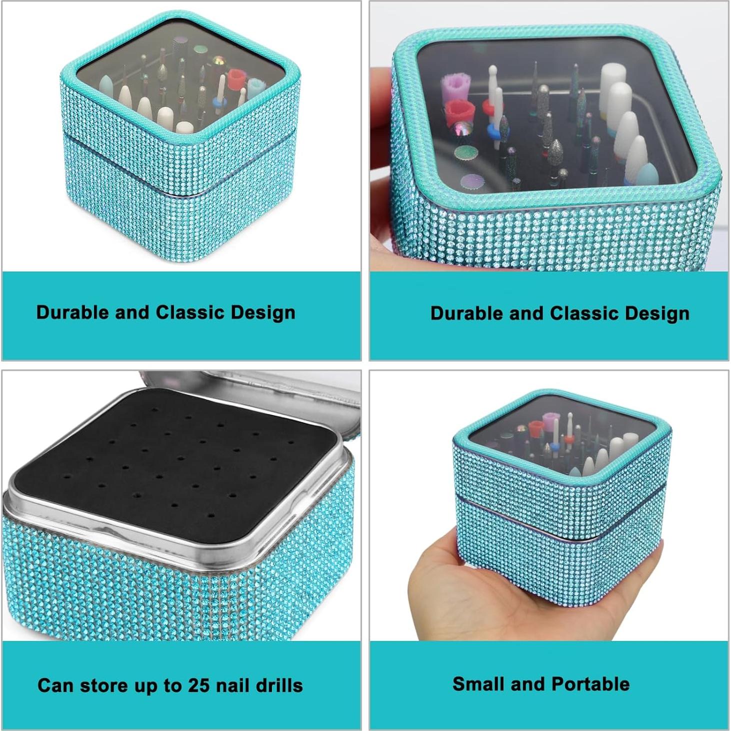 Juego de 25 Brocas para Uñas Cellentool 2.38 mm con Caja