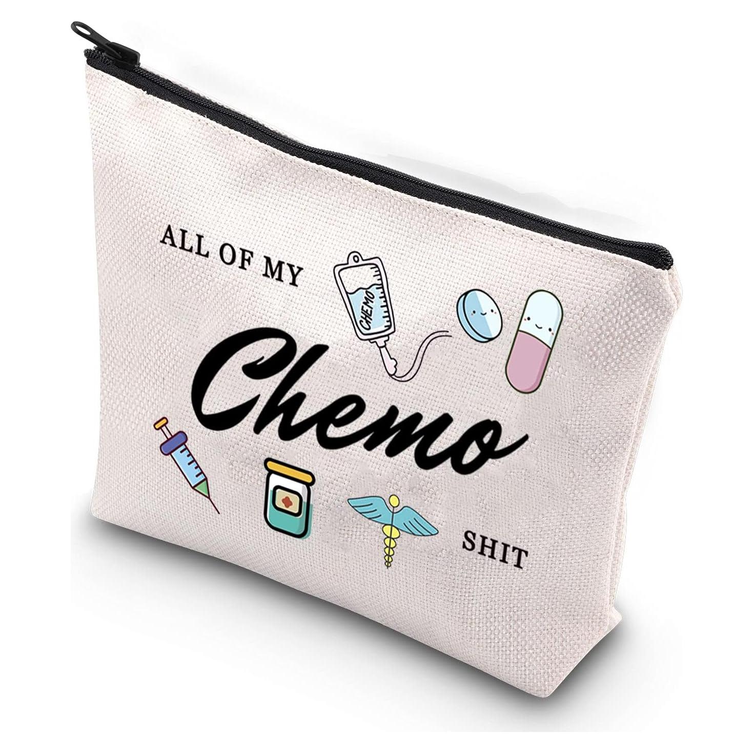 Bolsa de Maquillaje WCGXKO para Mujeres Mi Chemo Shit