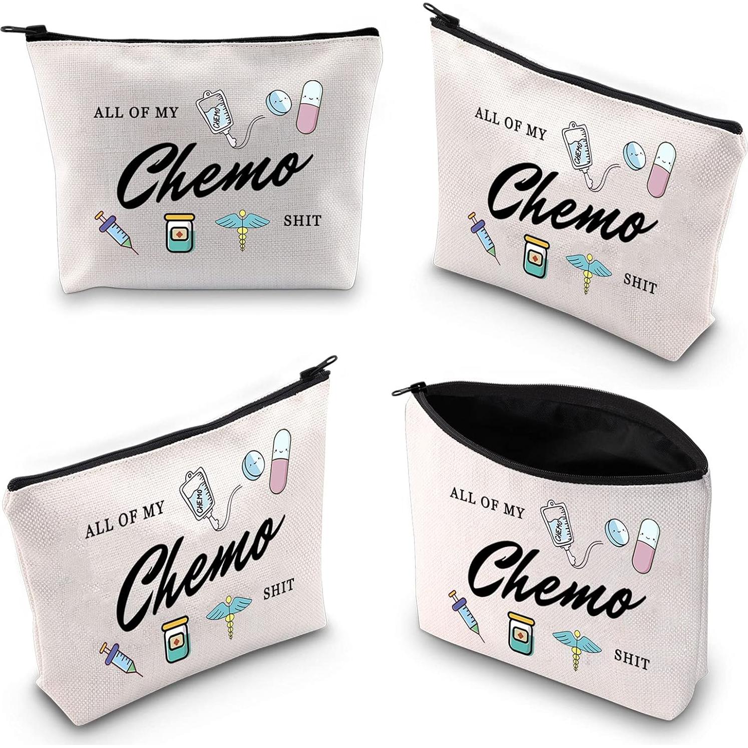 Bolsa de Maquillaje WCGXKO para Mujeres Mi Chemo Shit