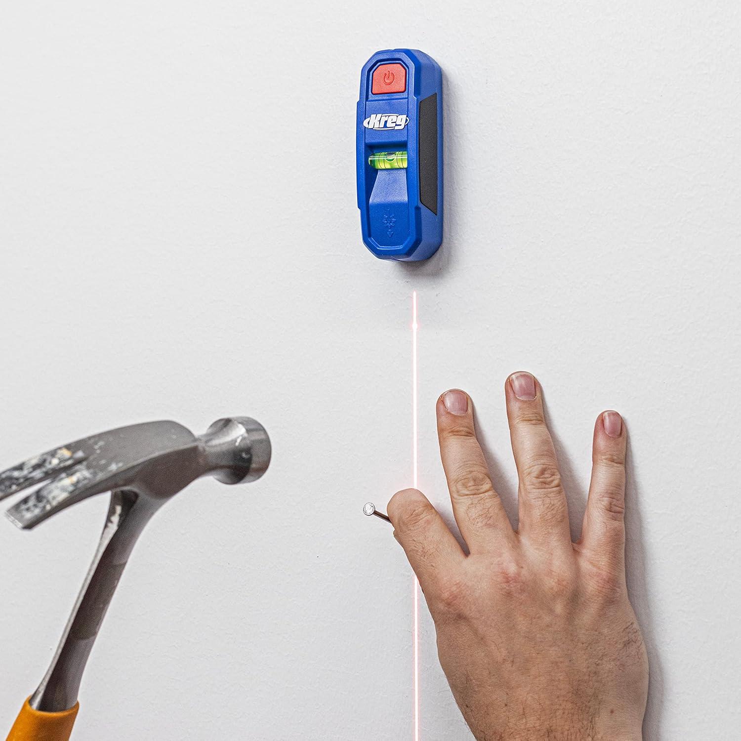 Buscador de Estudio Magnético Kreg KMM1000LZ con Laser-Mark