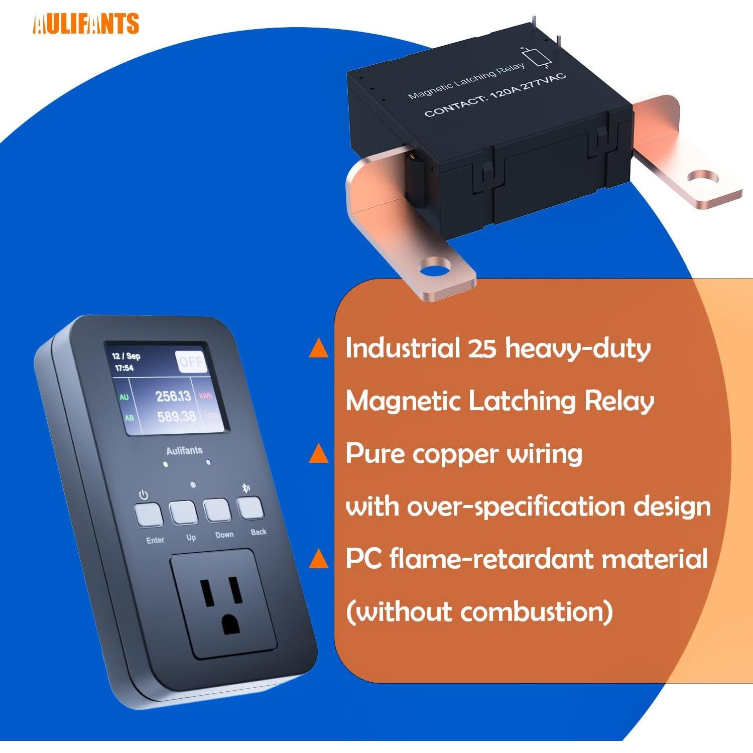 Enchufe Inteligente Aulifants LP405 25A Medidor de Energía
