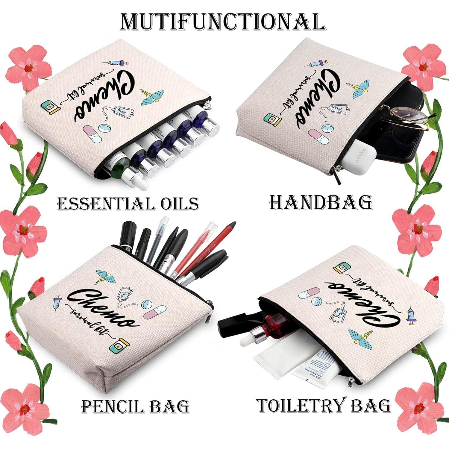 Bolsa de Maquillaje WCGXKO para Mujeres 22,86x18,29cm