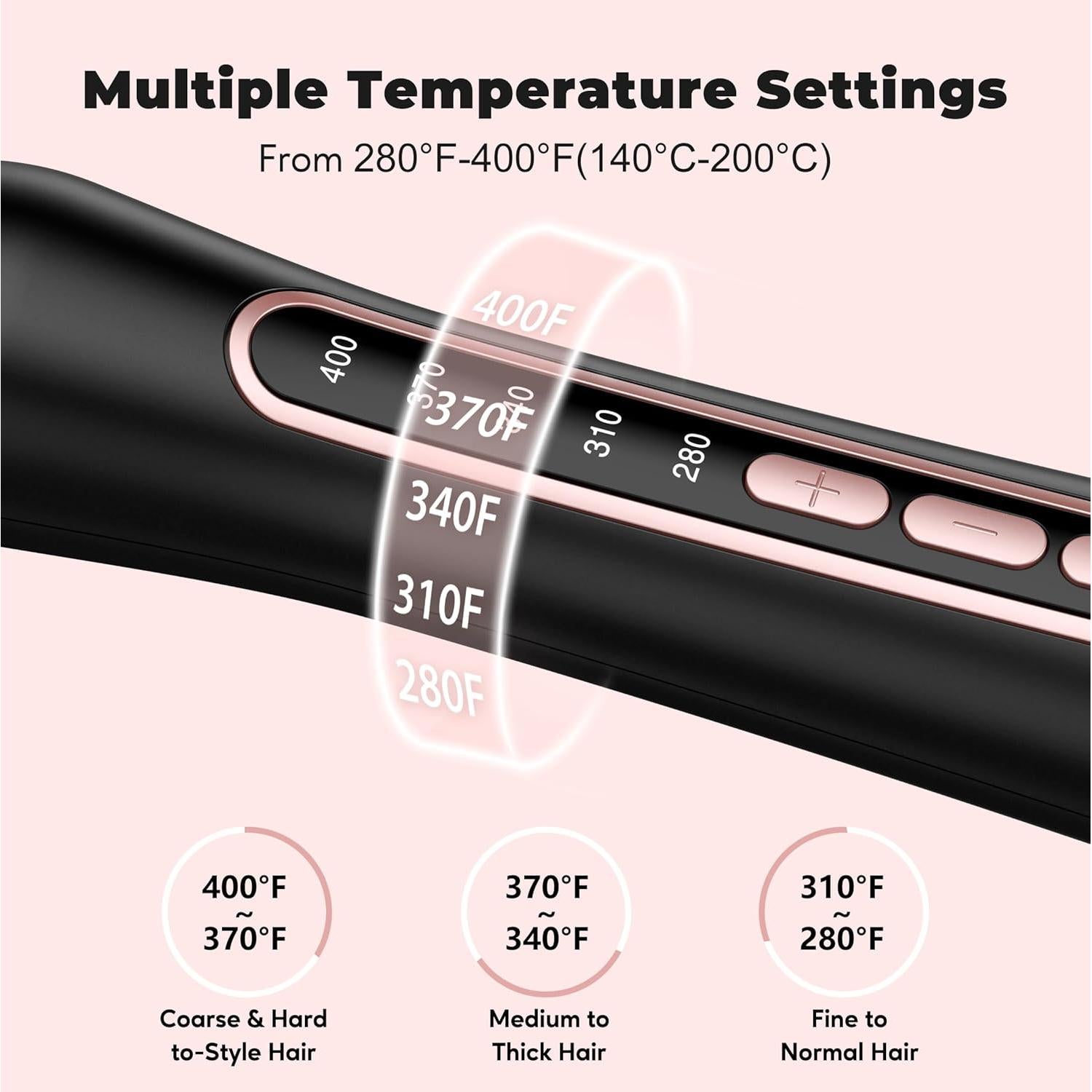 Cepillo Térmico Farery 3,81 cm Ajustable Sin Ruido