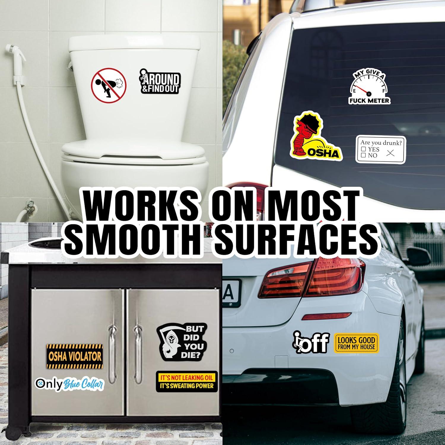 200 Pegatinas Divertidas Puraesla para Casco y Herramientas