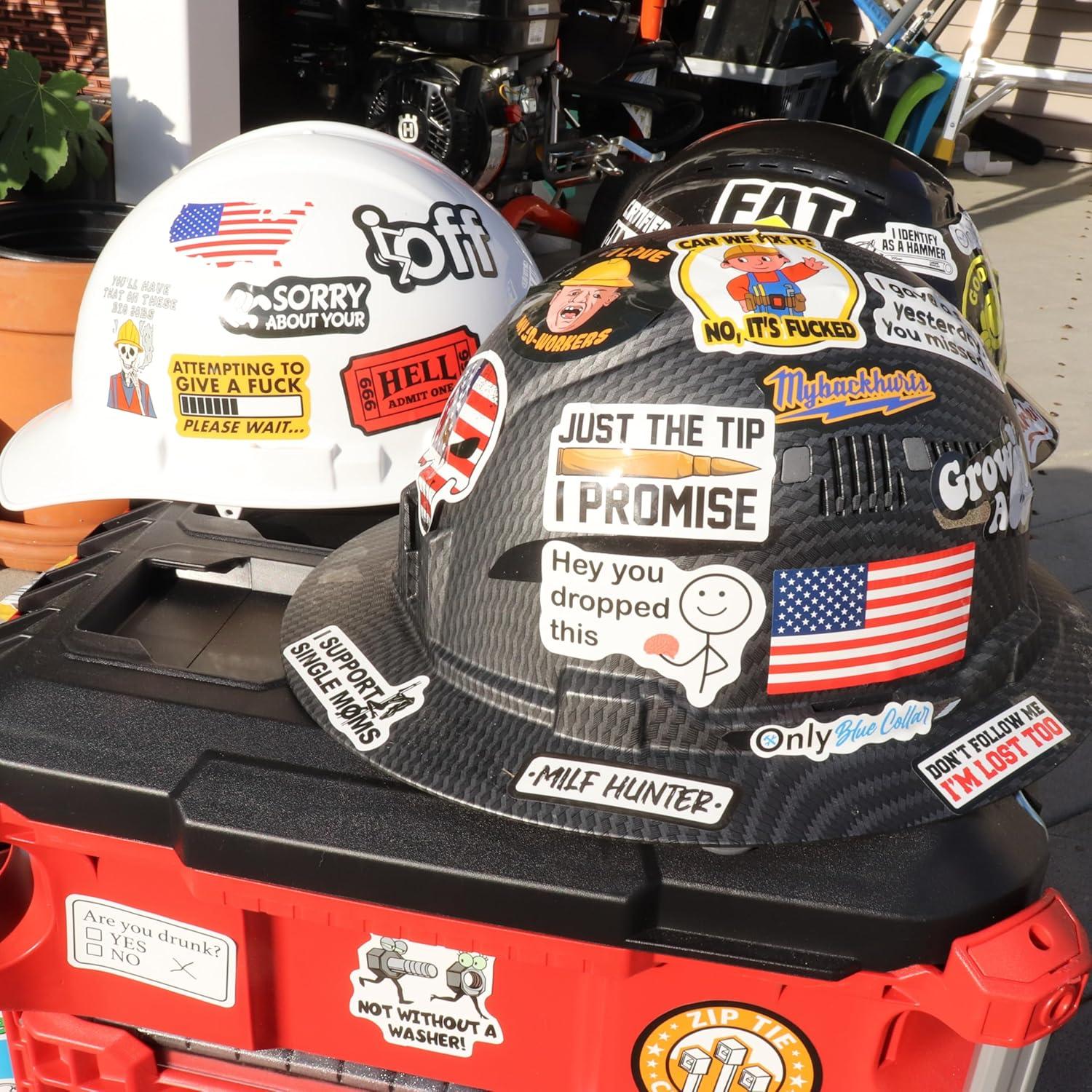 200 Pegatinas Divertidas Puraesla para Casco y Herramientas