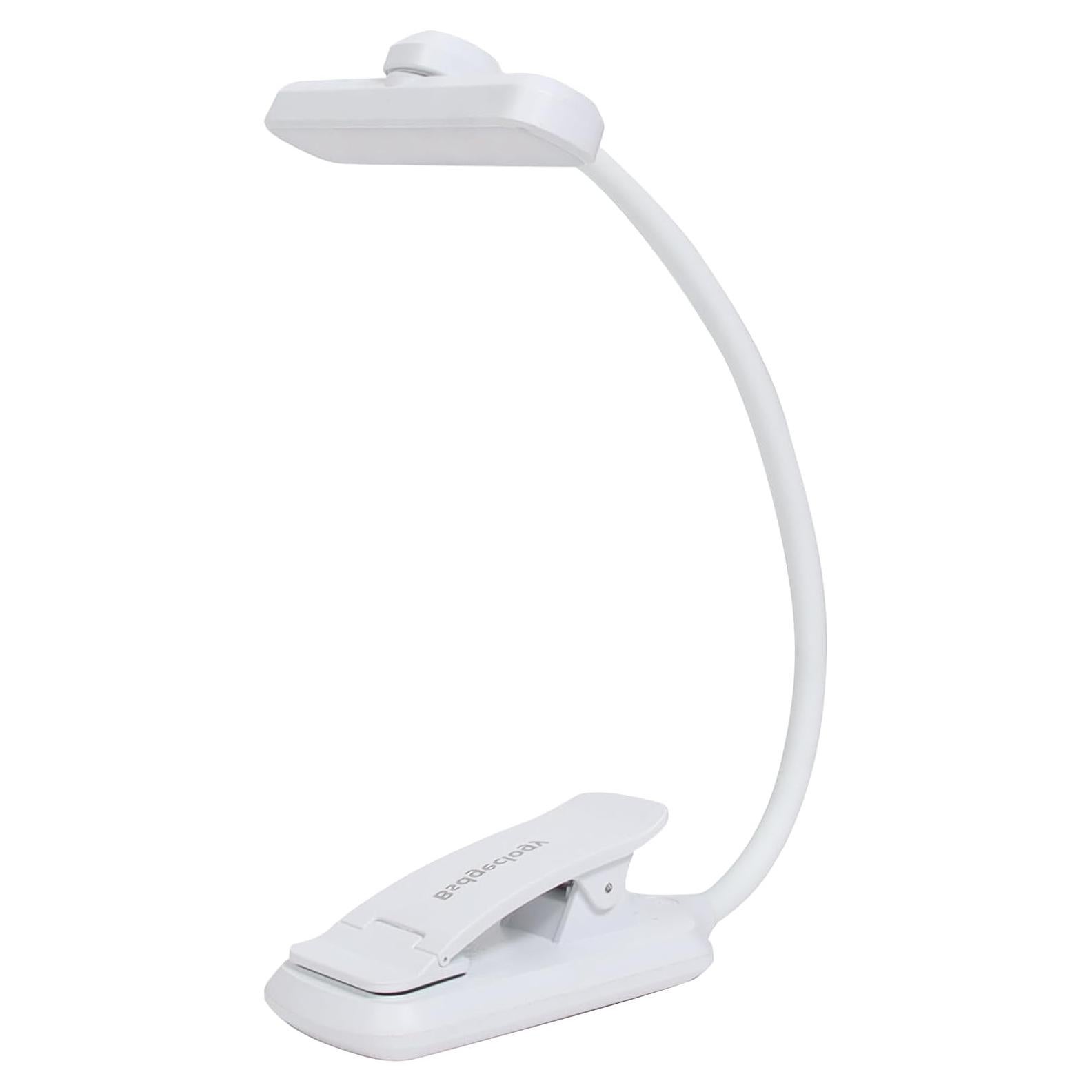 Luz de Libro Recargable Bsdgeclogy 24 LEDs 80 Horas Blanco