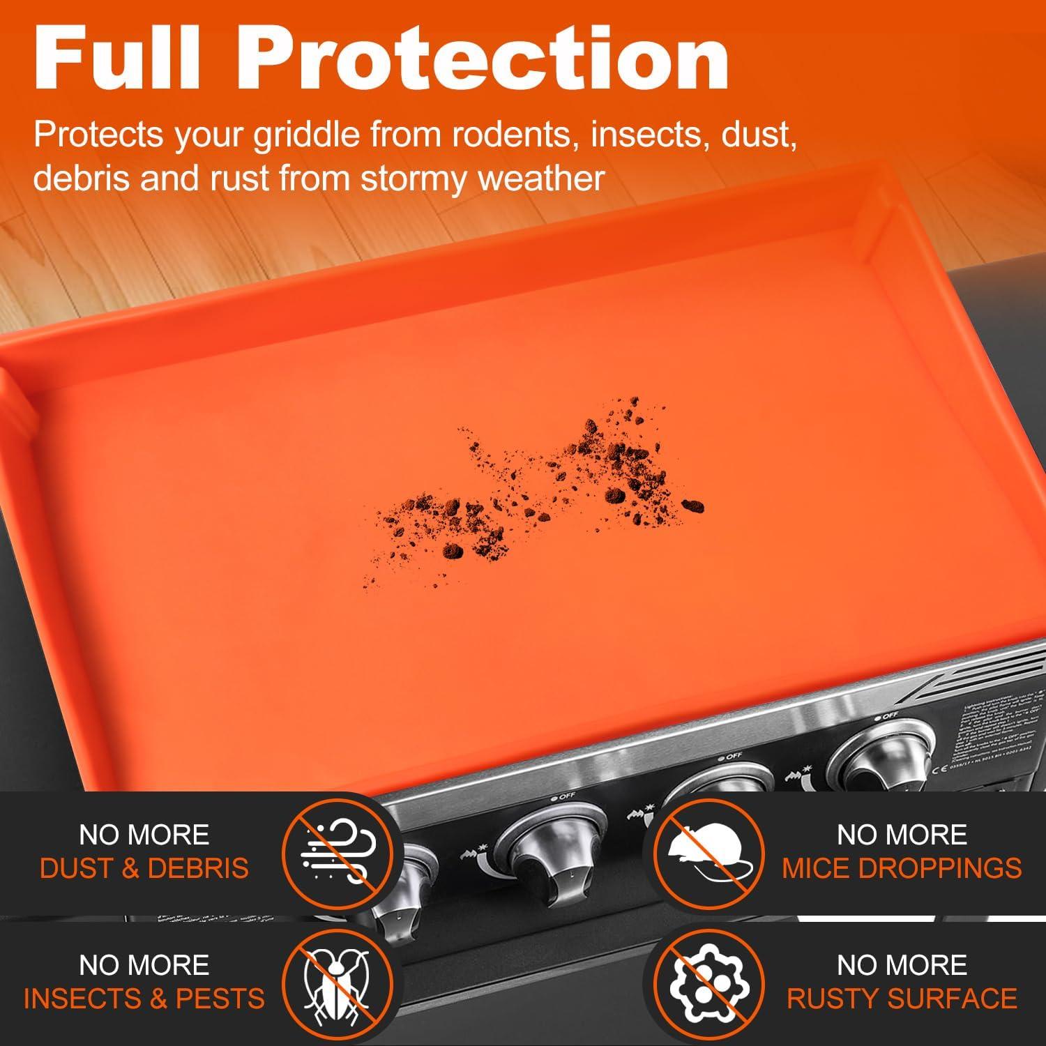 Cubierta de Silicona para Parrilla Blackstone 22" Naranja