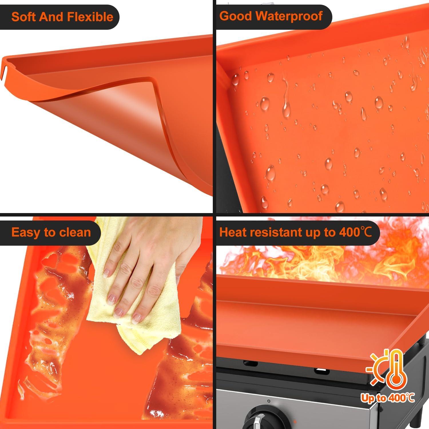 Cubierta de Silicona para Parrilla Blackstone 22" Naranja