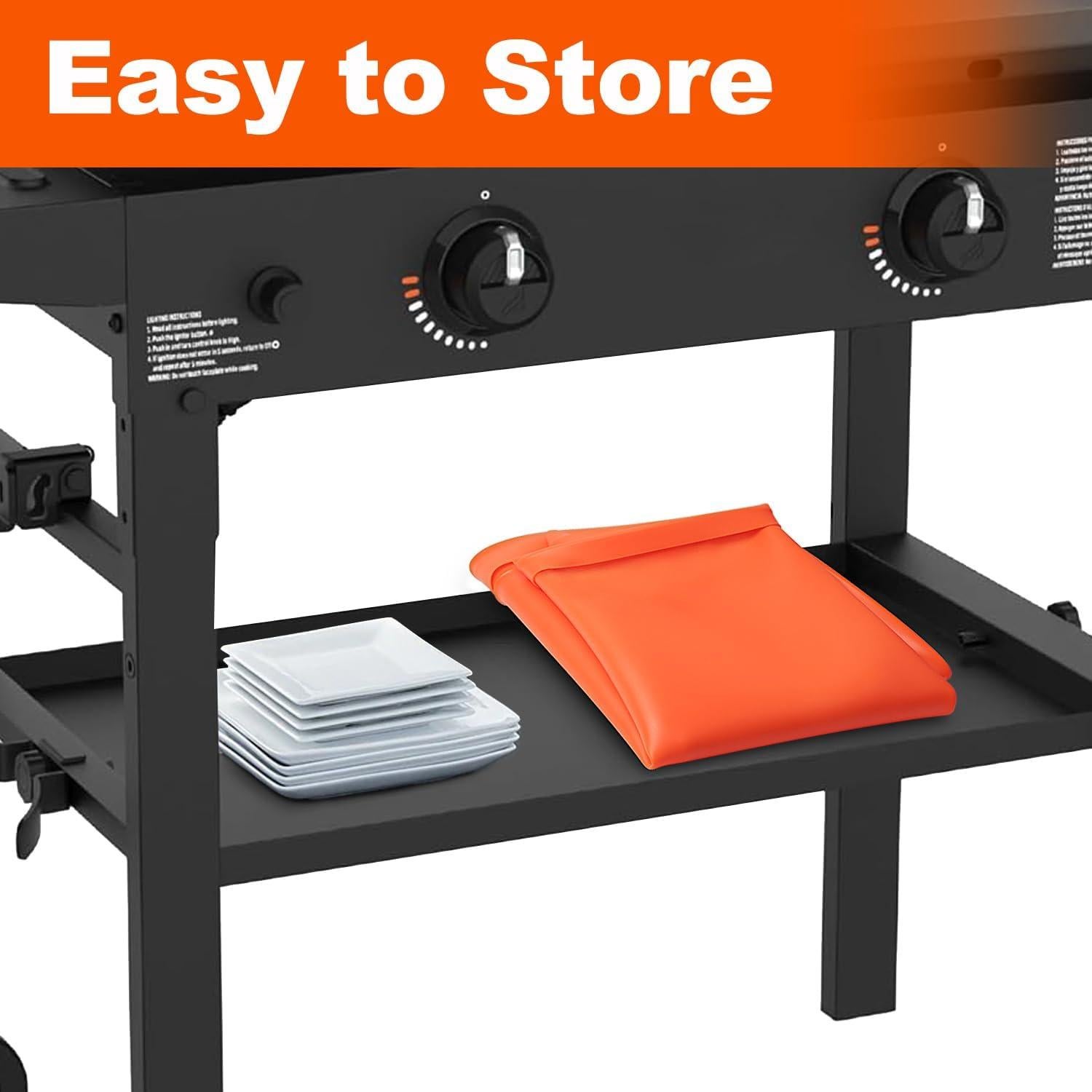 Cubierta de Silicona para Parrilla Blackstone 22" Naranja