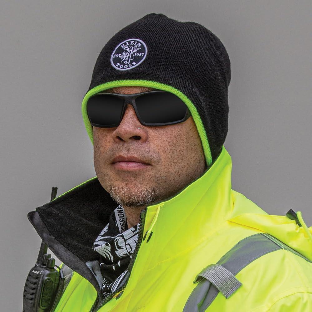 Gorro de Punto Klein Tools 60391 Térmico Negro Alta Visibilidad