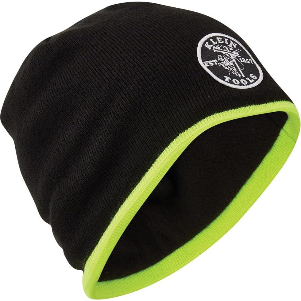Gorro de Punto Klein Tools 60391 Térmico Negro Alta Visibilidad