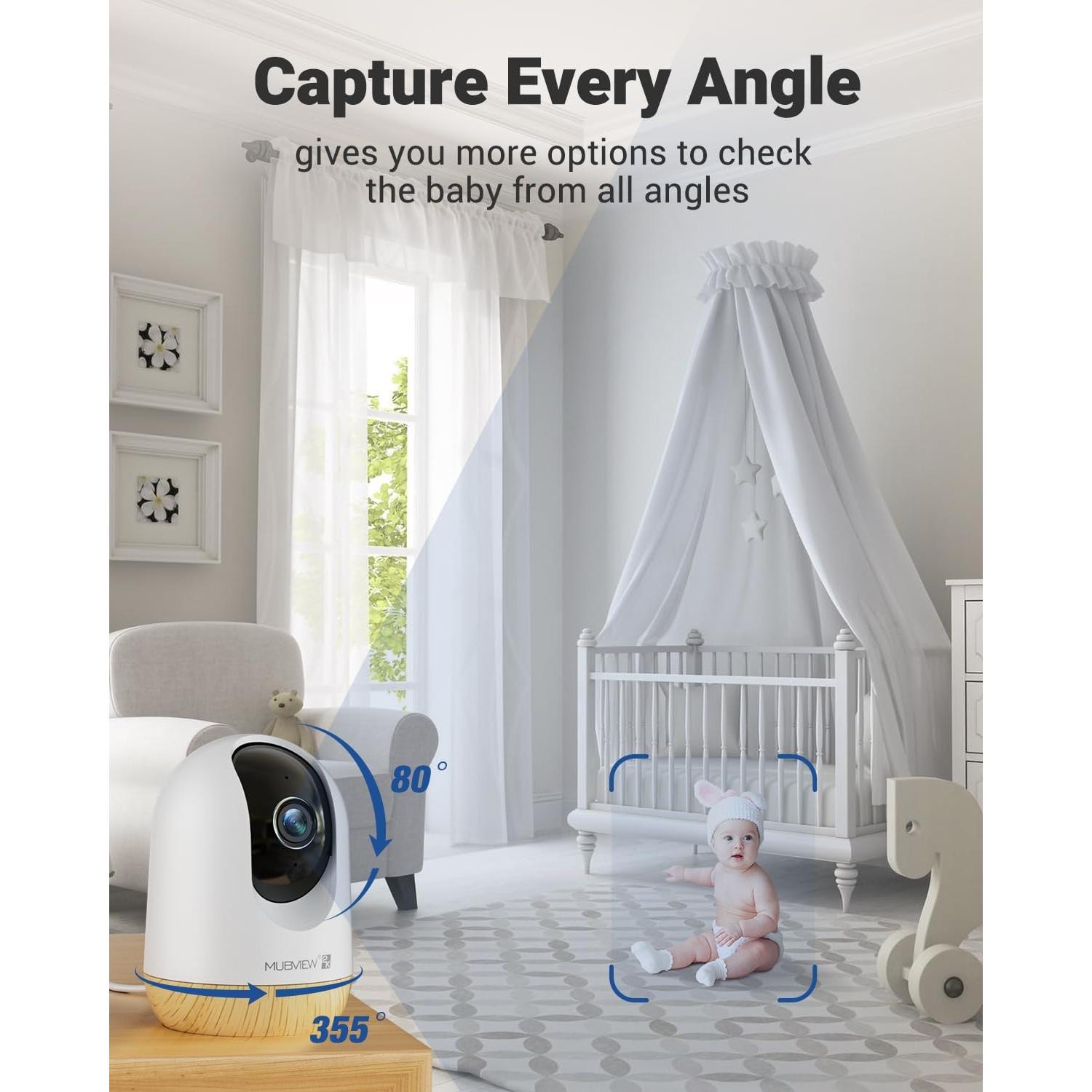 Cámara de Seguridad Interior MUBVIEW 2K WiFi 5G Pan-Tilt