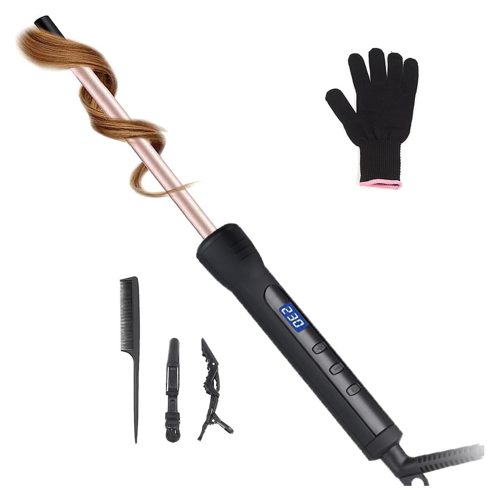 Plancha de Rizar Cerámica Jaeton 9mm, Calentamiento Rápido