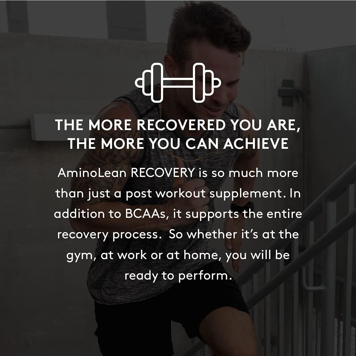 RSP AminoLean Recovery - Post Workout BCAAs Amino Acids Supplement + Electrolytes, BCAAs and EAAs for Hydration Boost, Immunity Support - Muscle Recovery Drink, Vegan Aminos, Blood Orange…