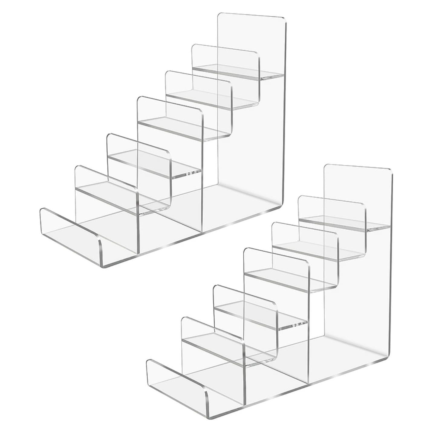 Soporte de exhibición acrílico WEIHAOSKY 4 Niveles 10x15.5cm