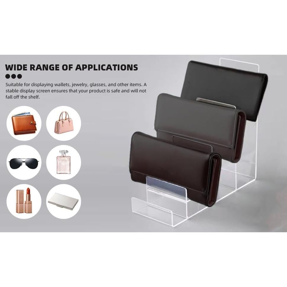 Soporte de exhibición acrílico WEIHAOSKY 4 Niveles 10x15.5cm