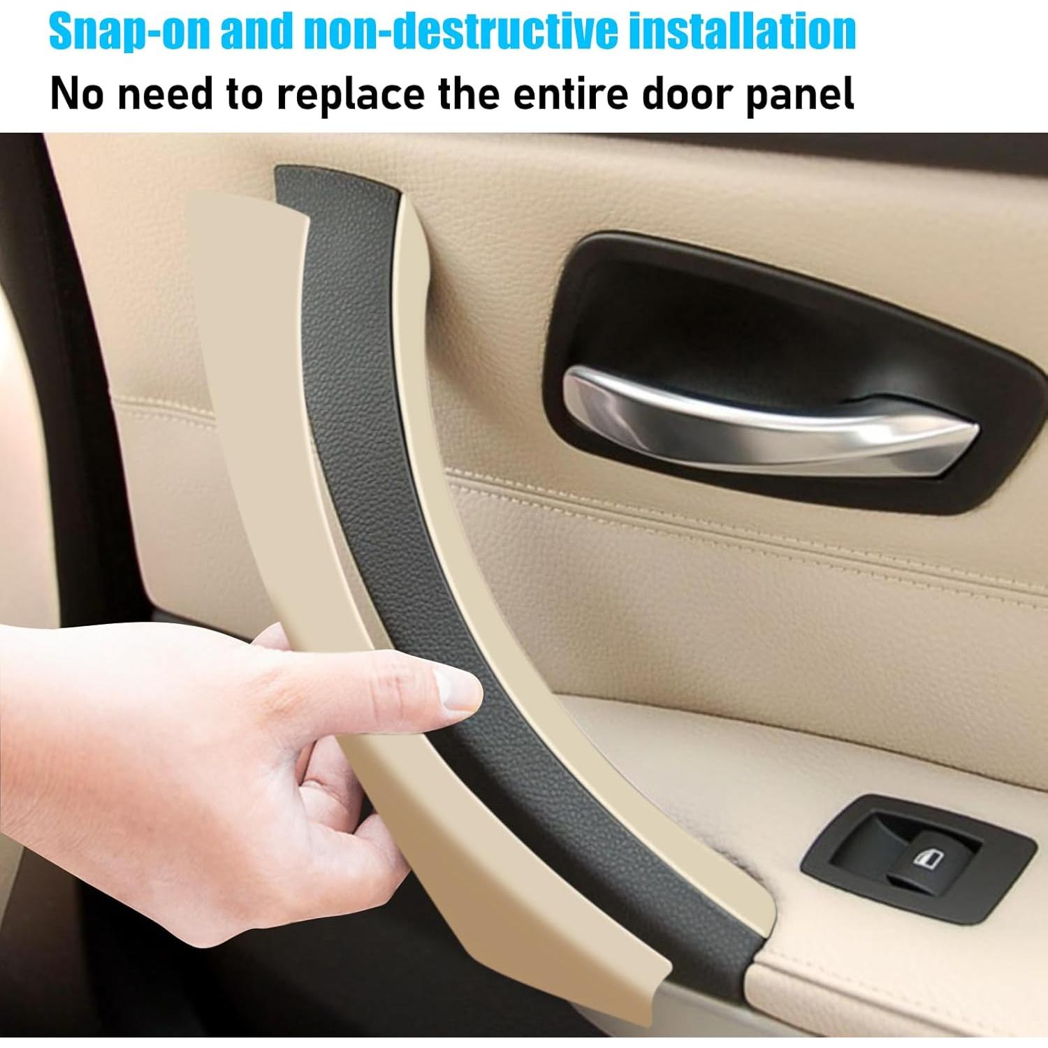 Cubiertas de Manijas de Puerta Jaronx para BMW E90 E91 6PCS Beige