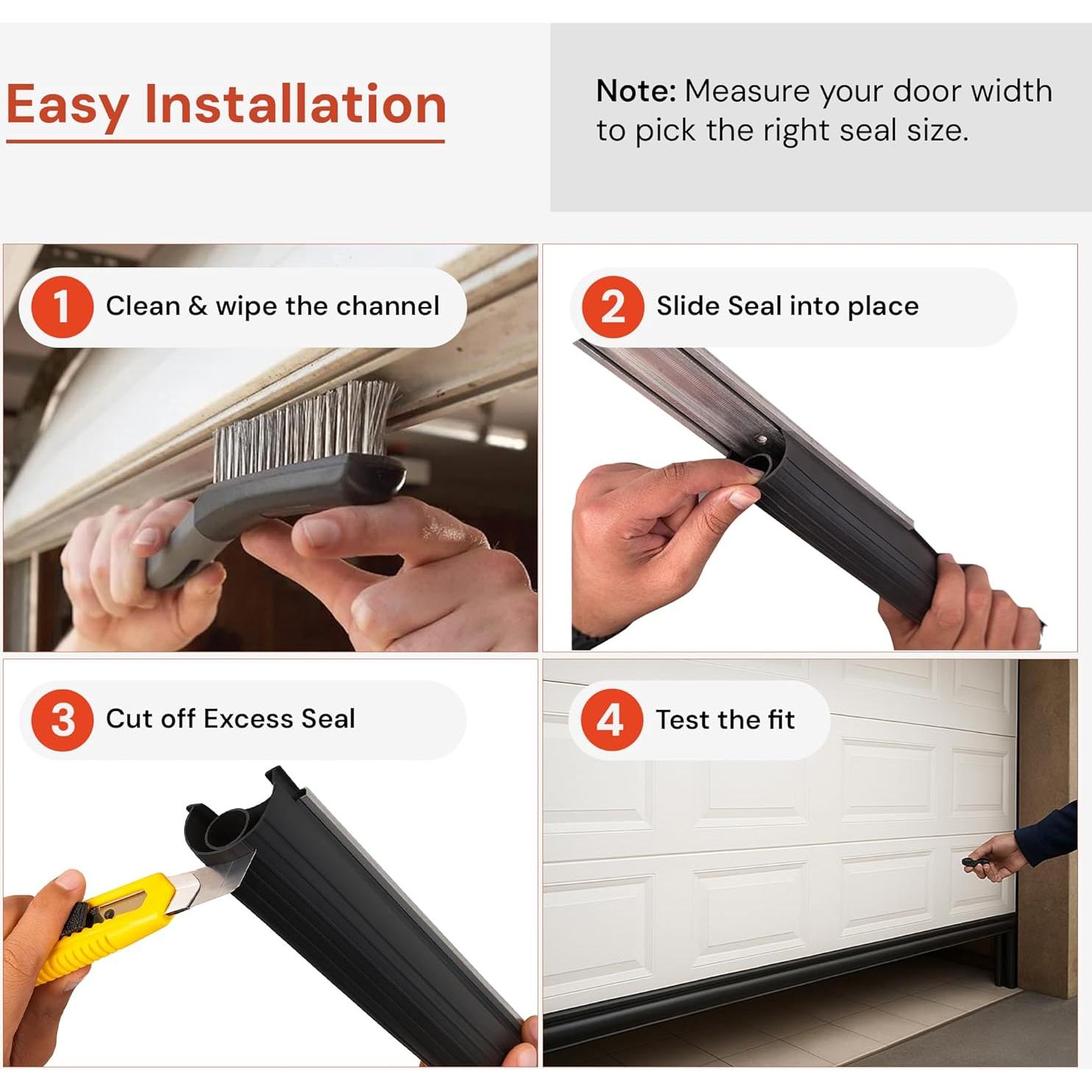 Sello Inferior de Puerta de Garaje EverTrust 10 pies Goma EPDM