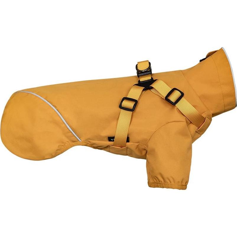 Impermeable para perros Lowealuk Mediano Amarillo con Arnés