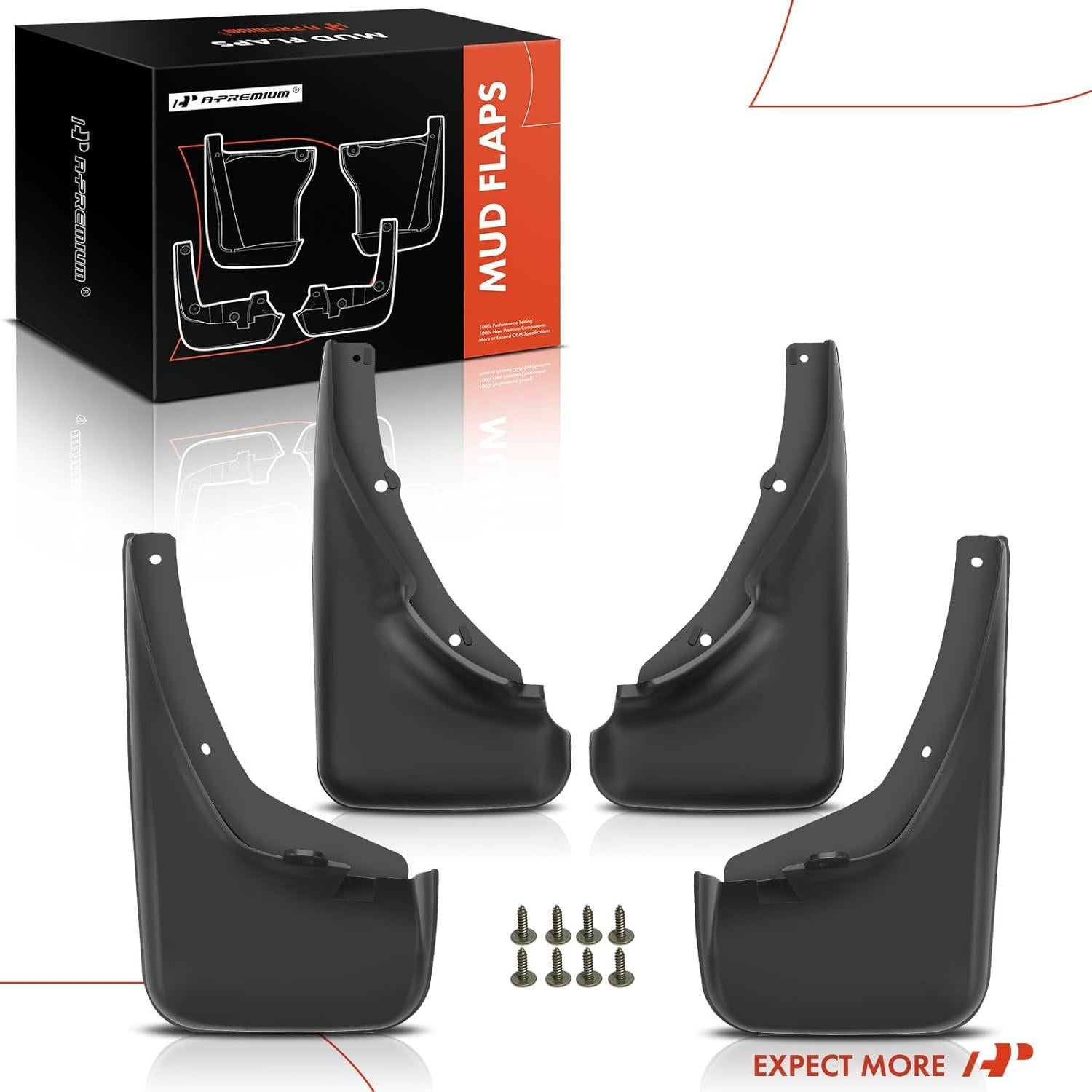 Juego de 4 Guardabarros A-Premium para Toyota Corolla 1988-1992