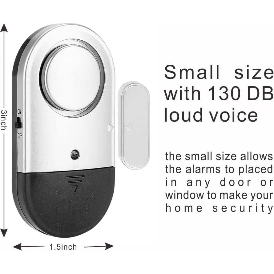 Sensores de Alarma Inalámbricos Rmweify 10 Paquetes 120dB