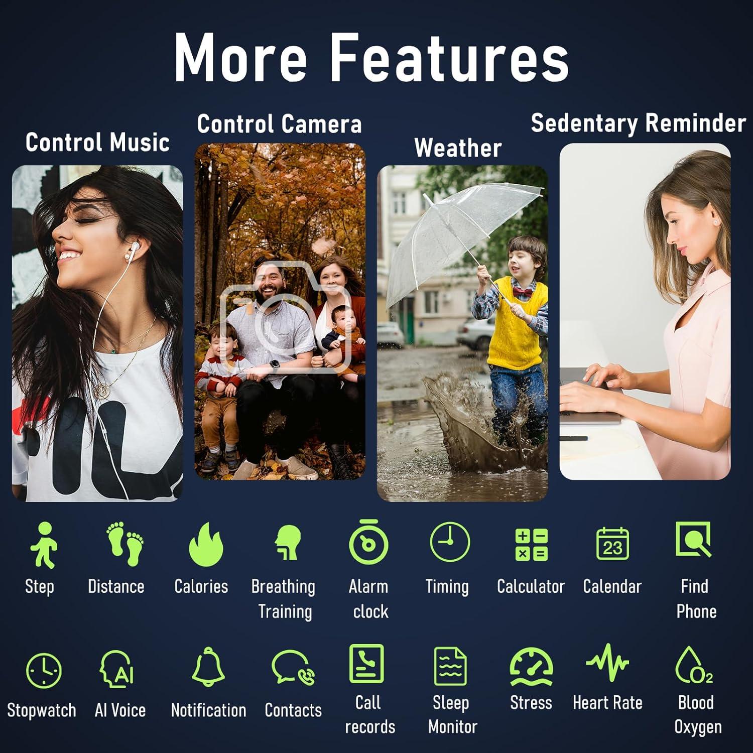 Reloj Inteligente Militar Bvlrksc S662025 HD 1.52" Salud