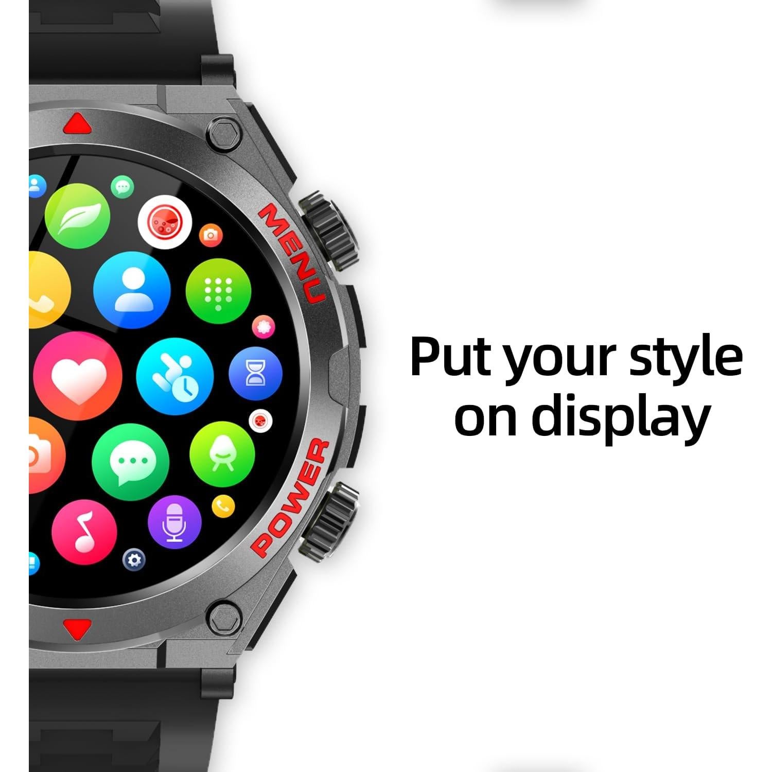 Reloj Inteligente Militar Bvlrksc S662025 HD 1.52" Salud