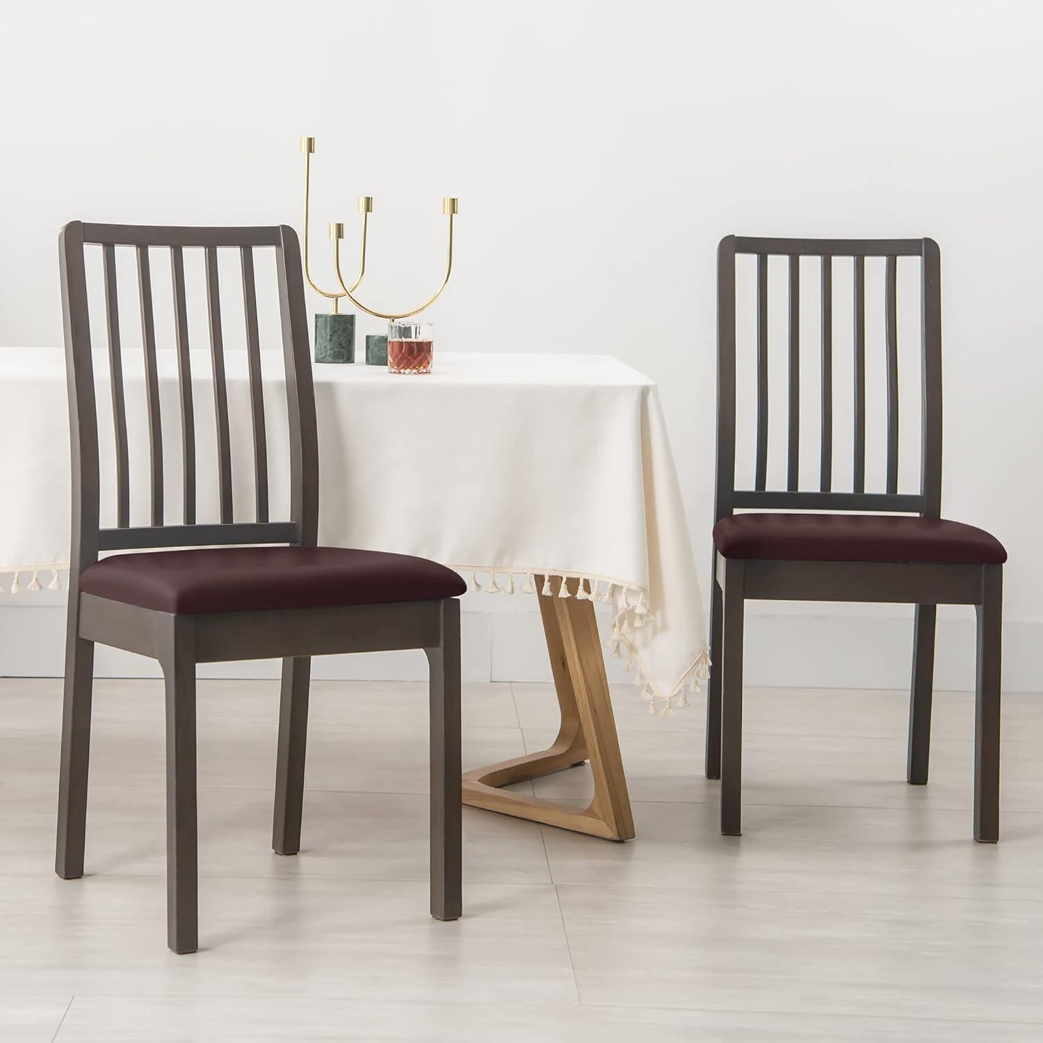 Funda de Silla de Comedor FORCHEER 6 Piezas Impermeables