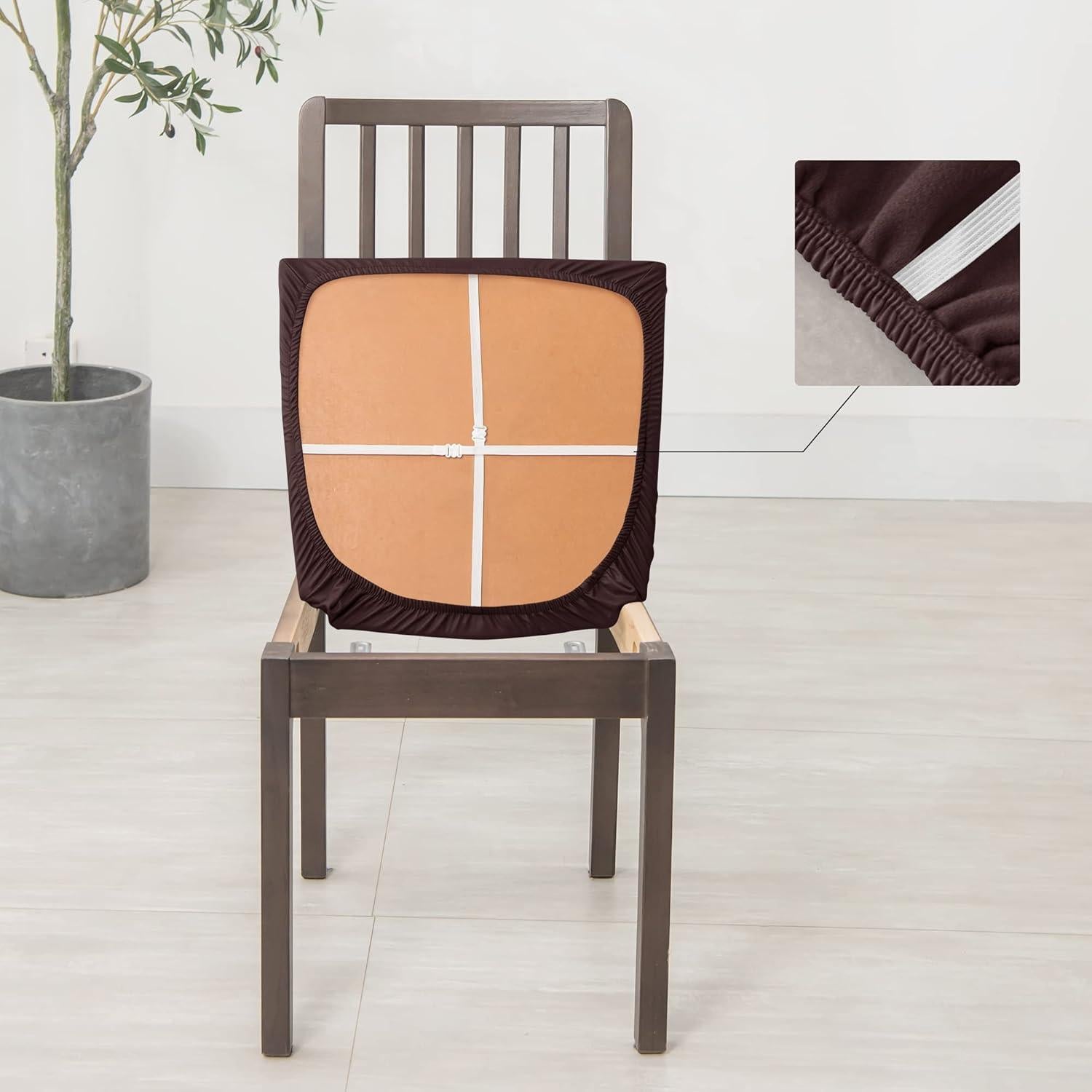 Funda de Silla de Comedor FORCHEER 6 Piezas Impermeables