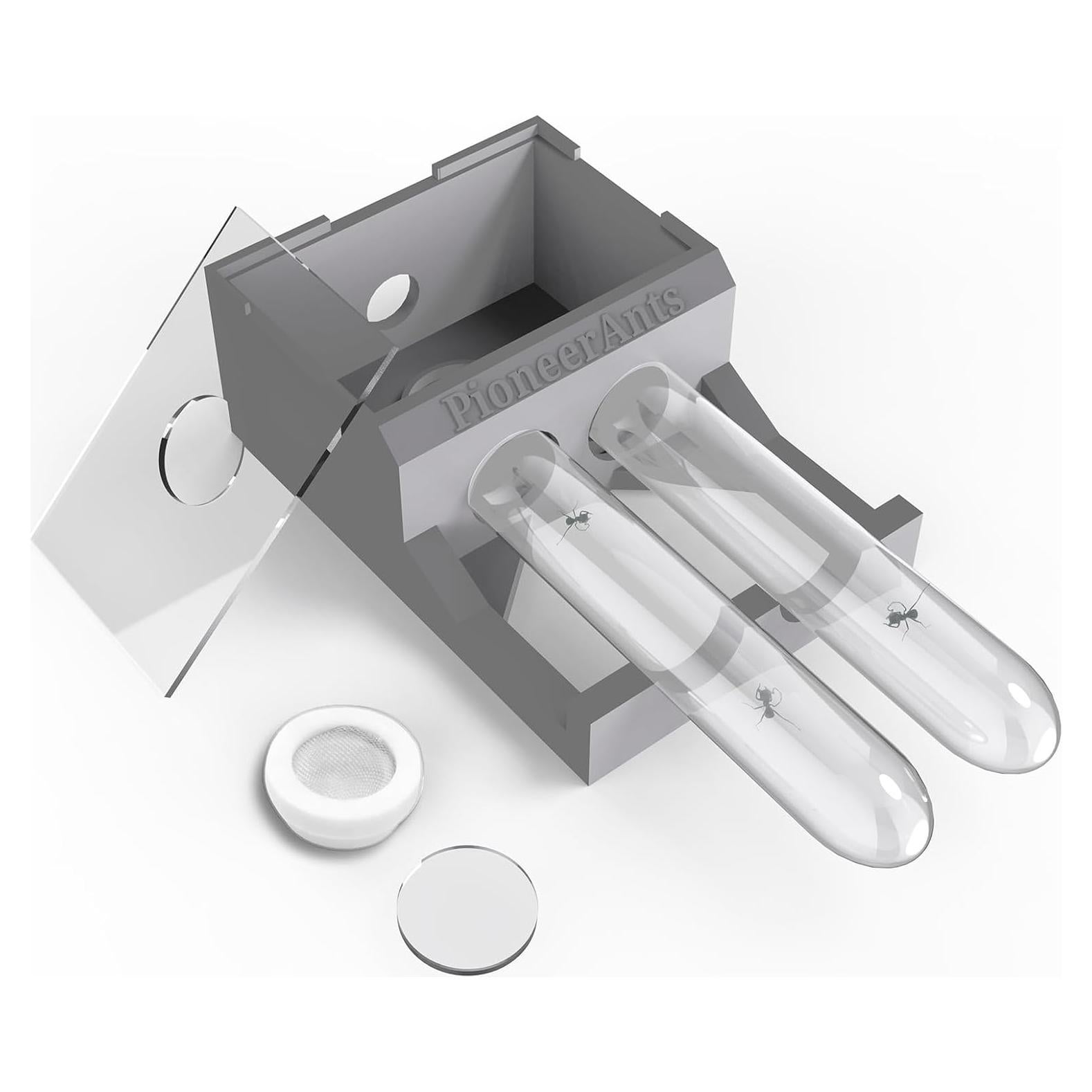 Nido de Hormigas PioneerAnts con 2 Tubos de Ensayo