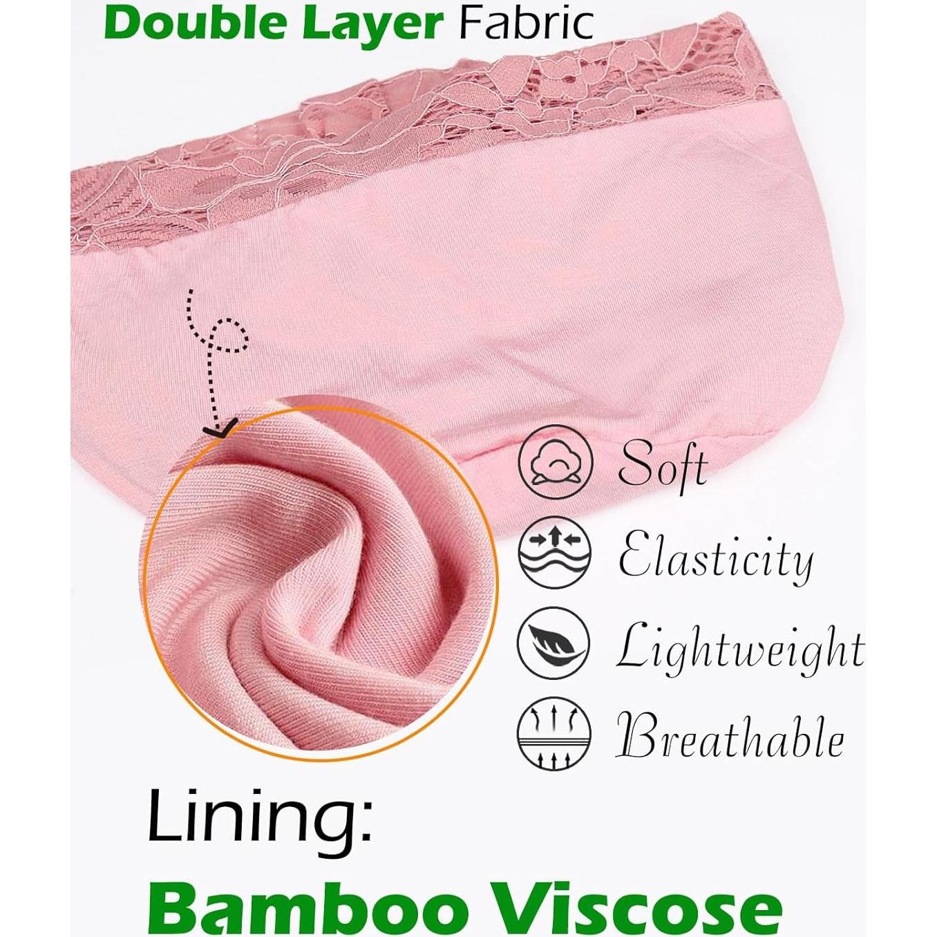 Gorro de Viscosa Rosa para Mujeres con Encaje para Dormir