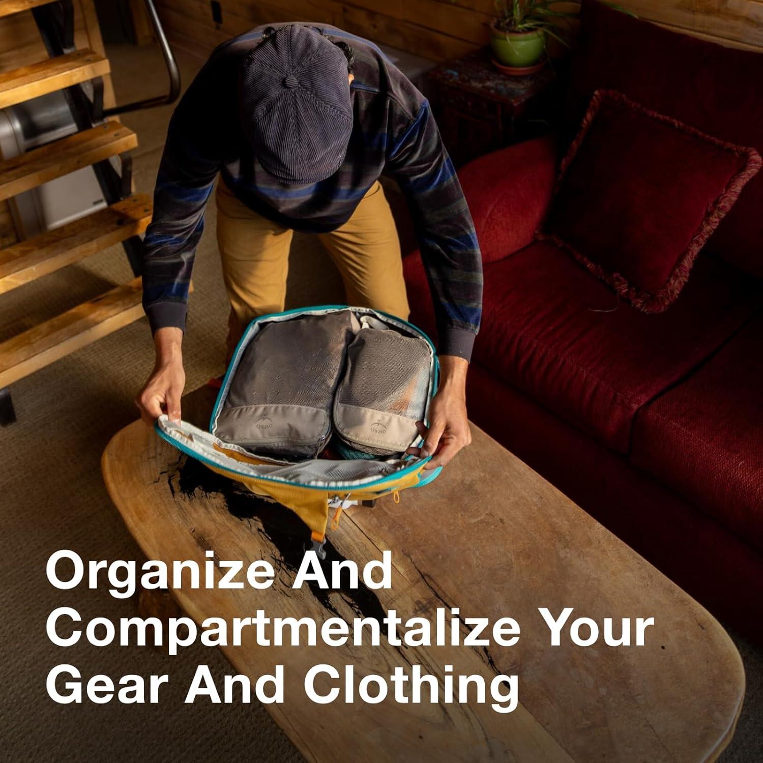 Cubo de Empaque Osprey Daylite Negro - Juego de 3 Piezas