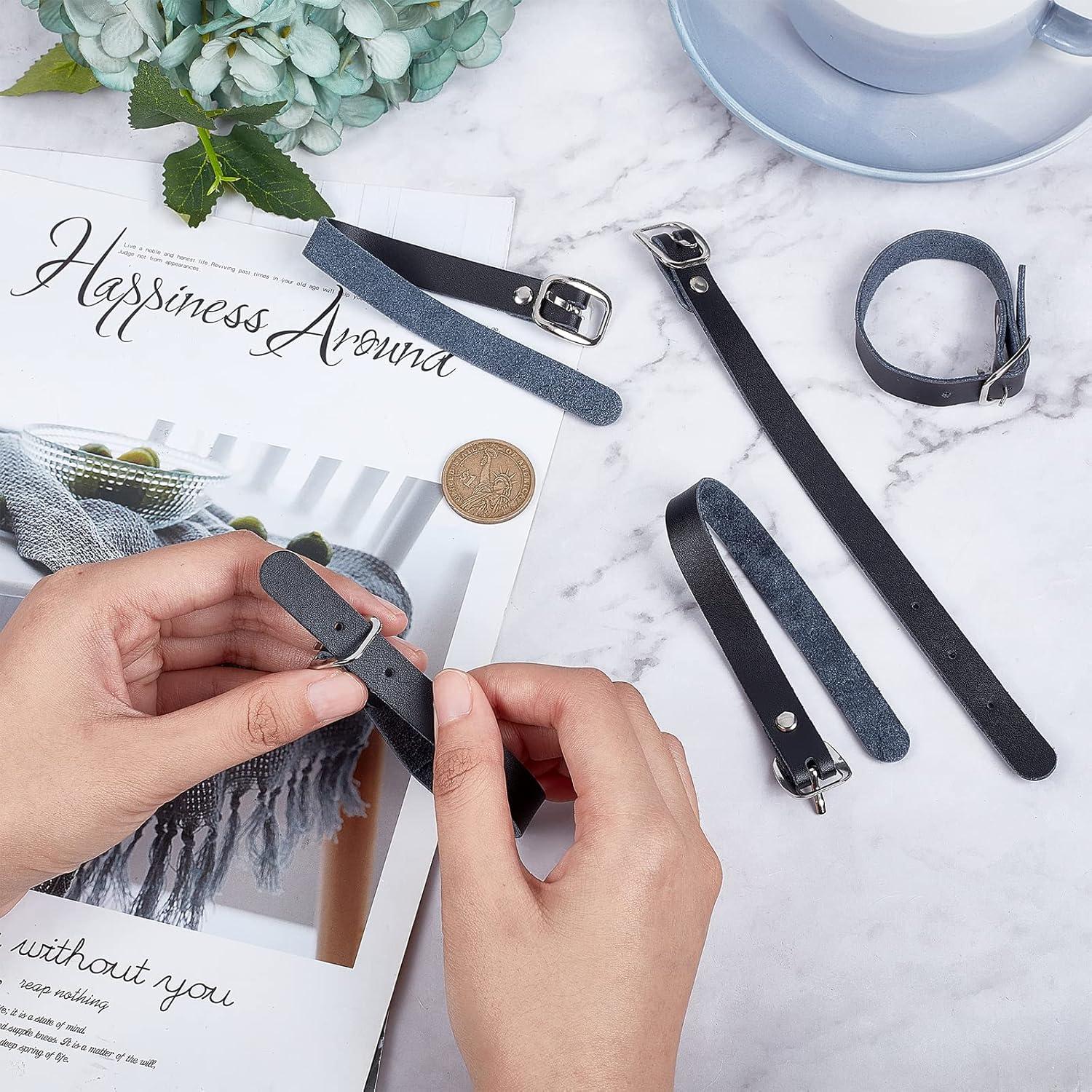 10 Piezas Etiquetas de Equipaje de Cuero GORGECRAFT Ajustables