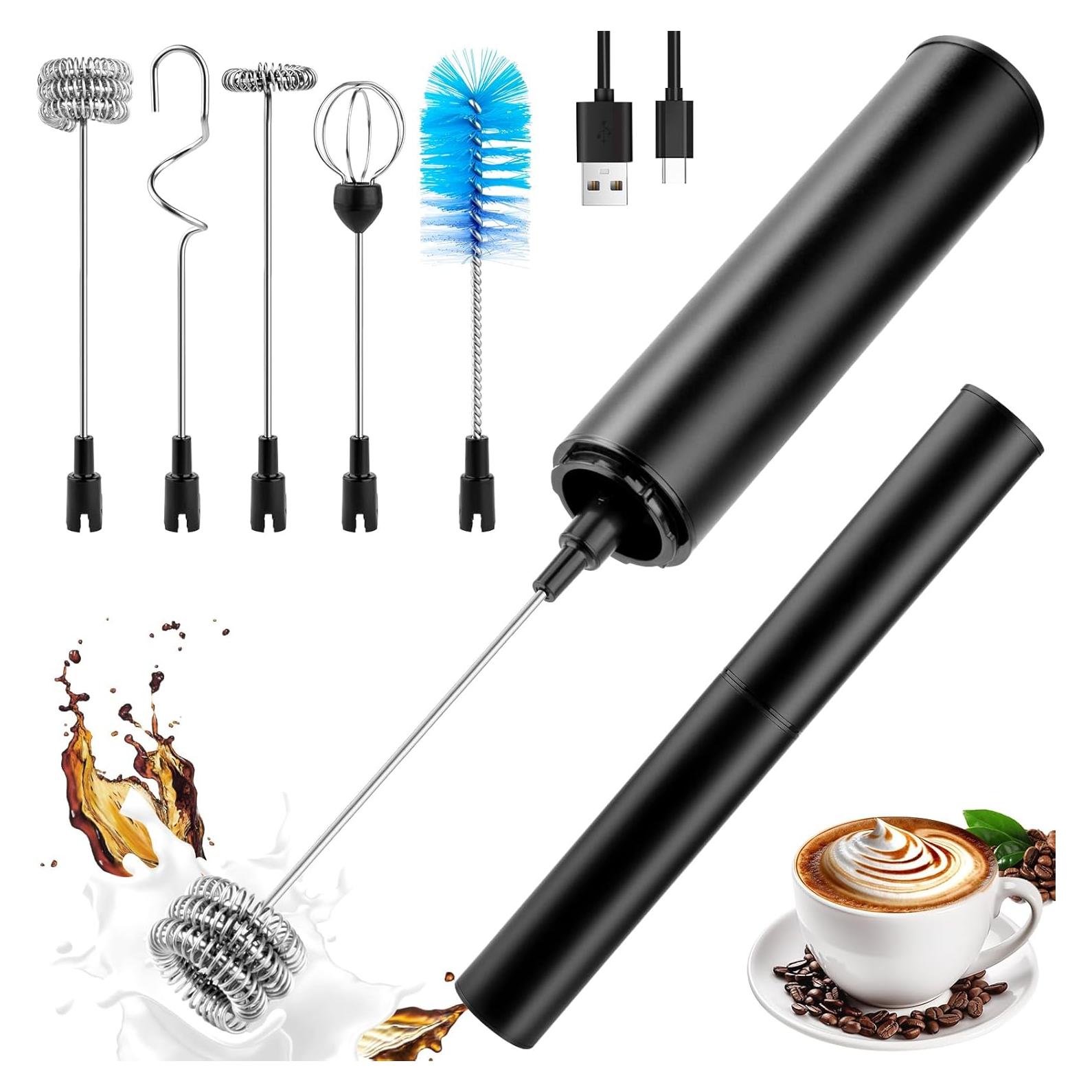 Varita Espumadora de Leche Shker 1501D Portátil Negra 2 Velocidades