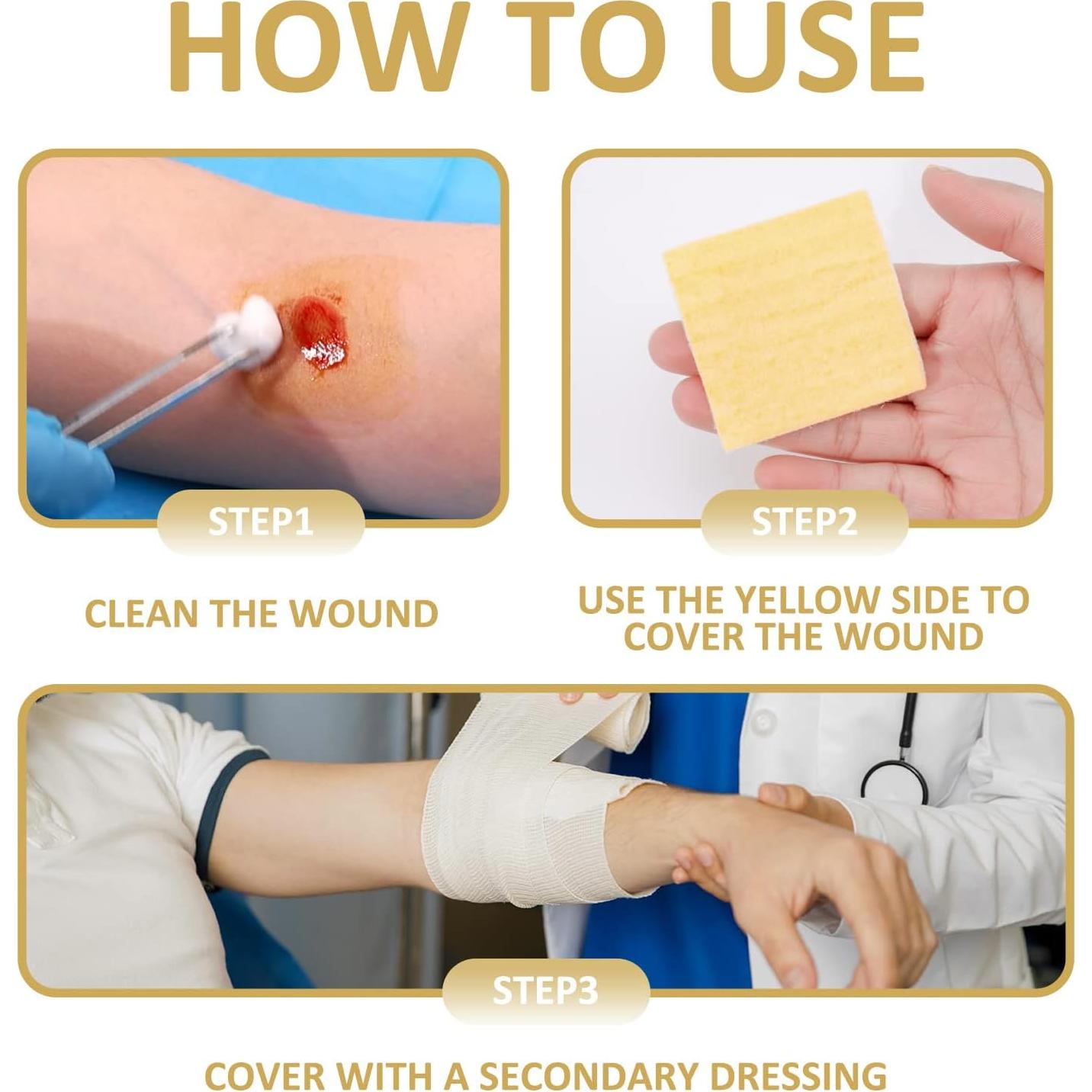 Venda de Algina de Calcio con Miel de Manuka 5x5 cm - 10 Pcs